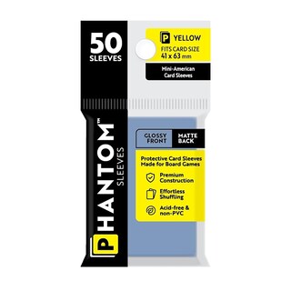 Foto 1 | Fundas Para Cartas Capstone Games Phantom Yellow 41 X 63 Mm, 50 Unidades - Venta Internacional.