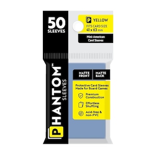 Foto 1 | Fundas Para Cartas Capstone Games Phantom Yellow 41 X 63 Mm, 50 Unidades - Venta Internacional.