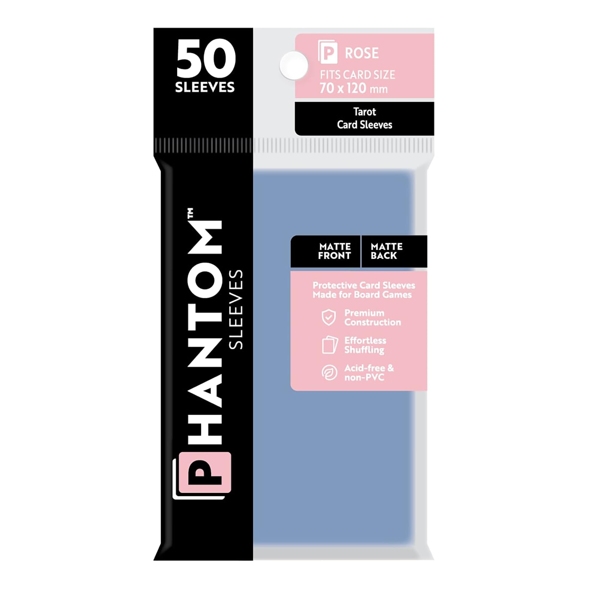 Foto 2 pulgar | Fundas Para Cartas Capstone Games Phantom Rose 70 X 120 Mm X 50 - Venta Internacional.
