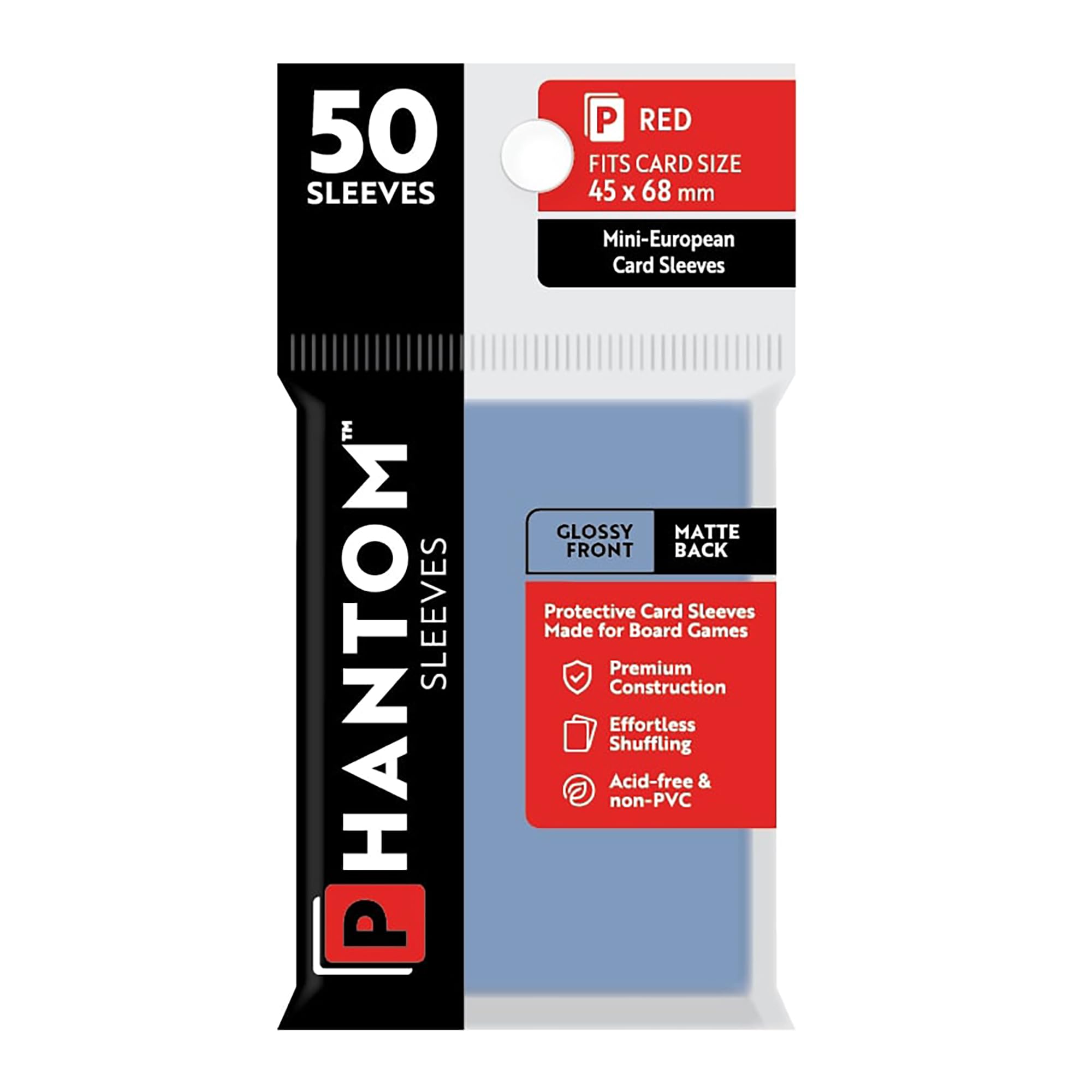 Foto 1 | Fundas Para Cartas Capstone Games Phantom Red, 45 X 68 Mm, 50 Unidades - Venta Internacional.