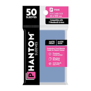 Foto 1 | Fundas Para Cartas Capstone Games Phantom Pink, 65 X 100 Mm, Paquete De 50 - Venta Internacional.