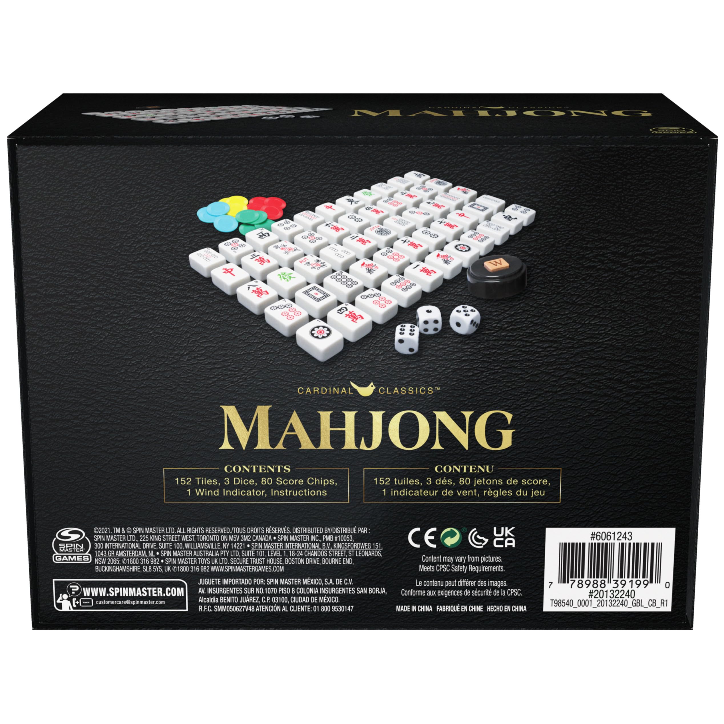 Foto 6 pulgar | Juego Clásico De Estrategia Mah Jong Spin Master Para Mayores De 8 Años - Venta Internacional.