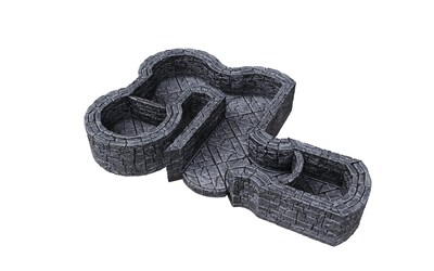 Foto 5 | Set De Expansión Warlock Tiles Dungeon Angles & Curves - Venta Internacional.