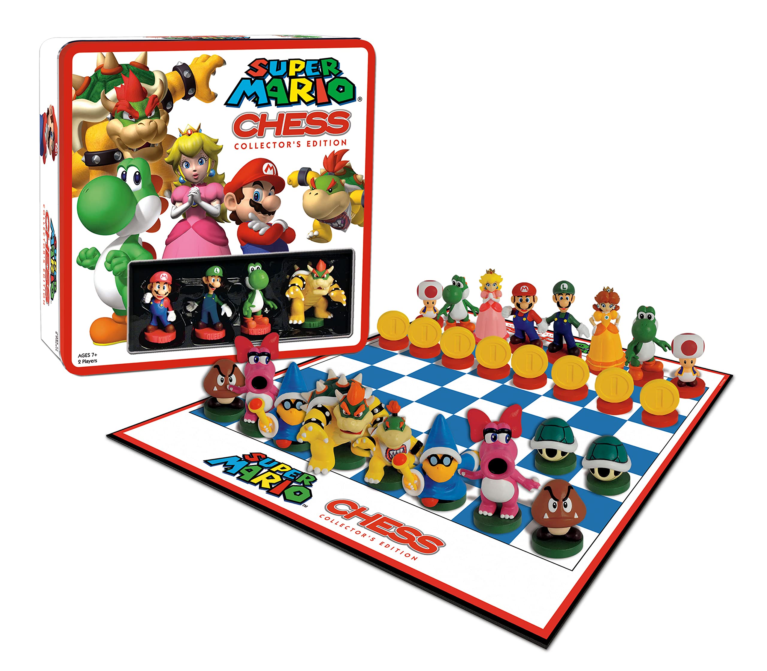 Foto 3 pulgar | Set De Ajedrez Usaopoly Super Mario Con 32 Piezas De Escultura Personalizadas - Venta Internacional.
