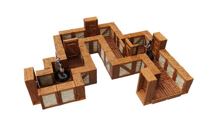 Foto 4 | Expansión Warlock Tiles Town & Village Straight Walls - Venta Internacional.