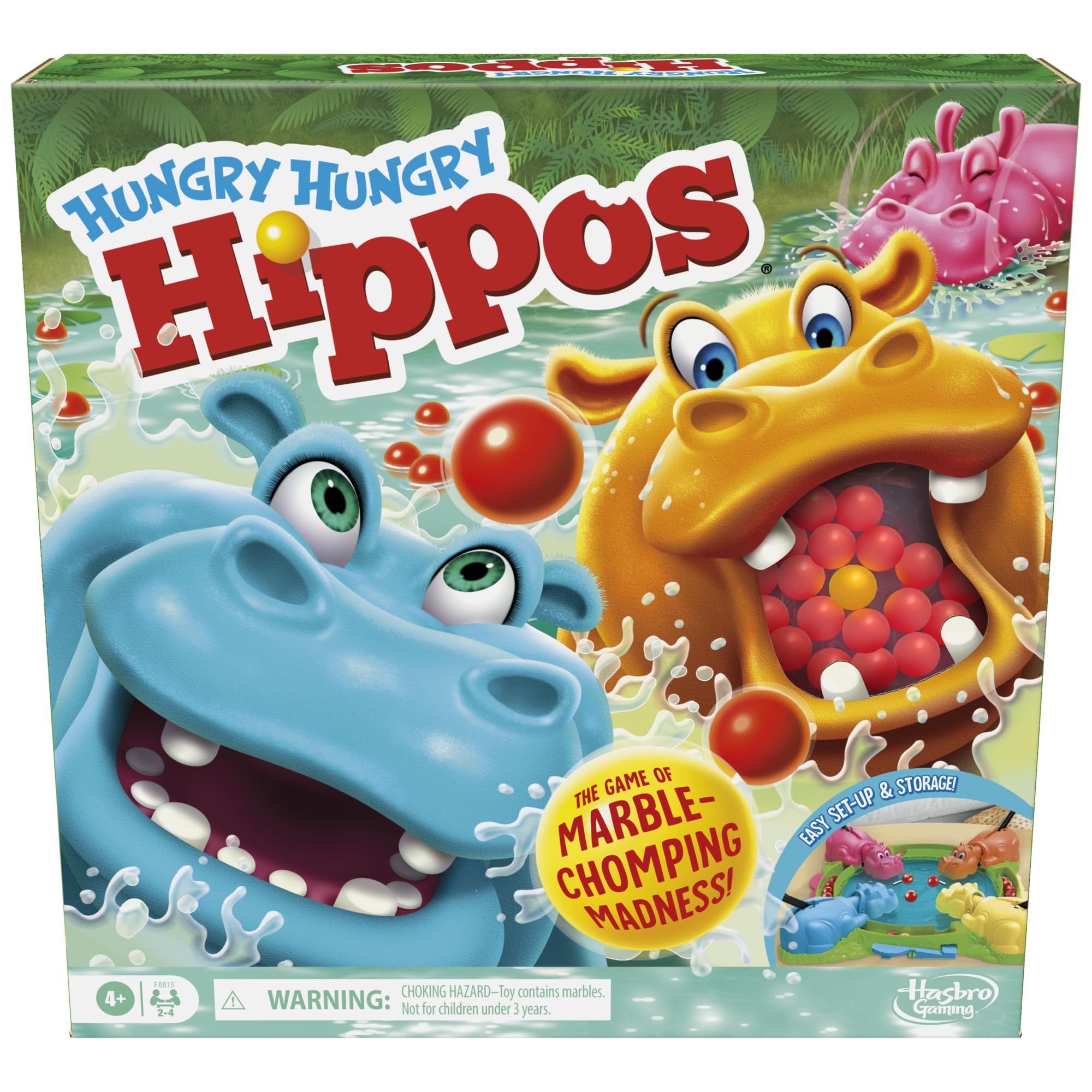 Foto 2 pulgar | Juego Hasbro Gaming Hungry Hungry Hippos Preschoolers 4+ - Venta Internacional.