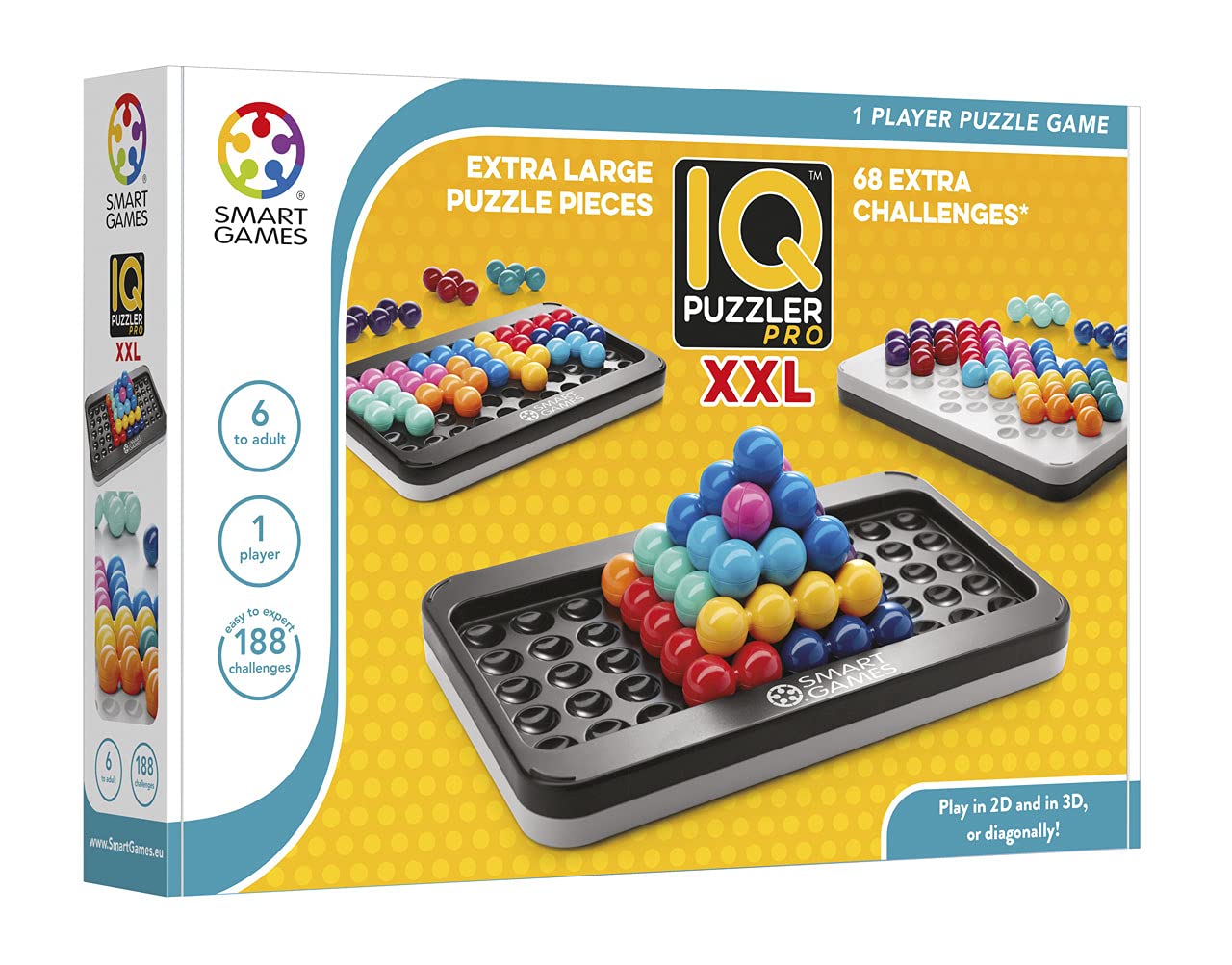 Foto 2 | Juego De Rompecabezas Smartgames Iq Puzzler Pro Xxl Con 188 Desafíos - Venta Internacional.