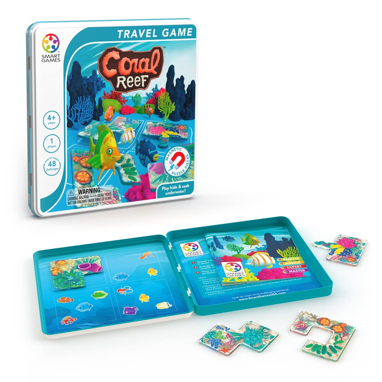 Foto 2 pulgar | Juego De Viajes Smartgames Coral Reef Con 48 Desafíos Durante Más De 4 Años - Venta Internacional.