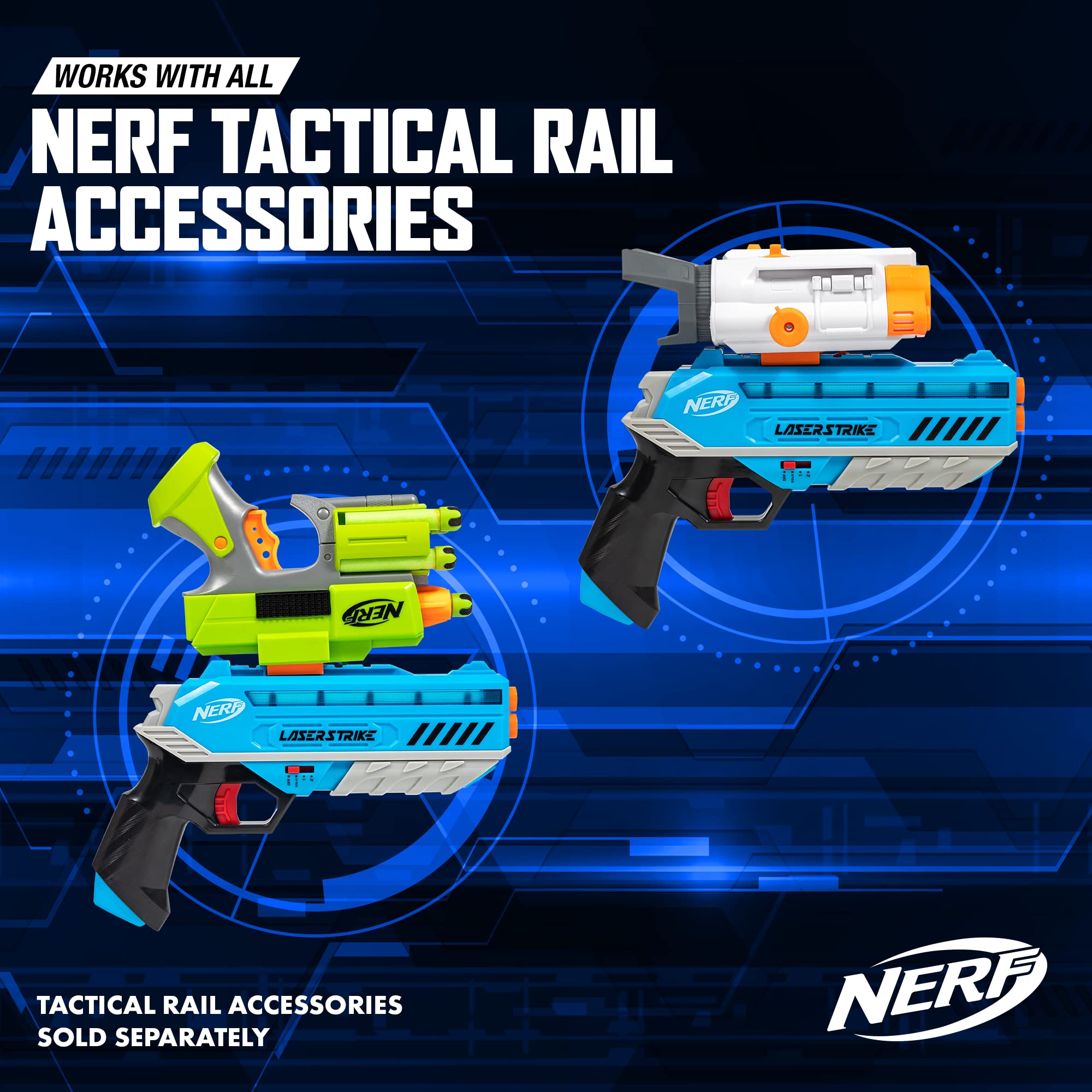 Foto 5 pulgar | Paquete De Etiquetas Nerf Para 4 Jugadores Para Interiores Y - Venta Internacional.