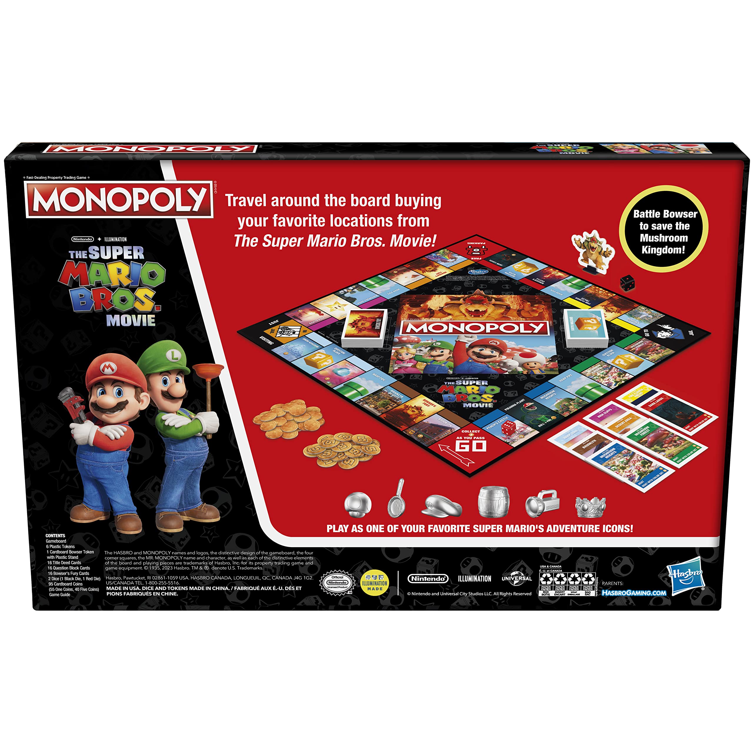 Foto 2 | Juego De Mesa Monopoly The Super Mario Bros. Movie Edition - Venta Internacional.