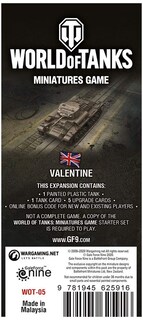 Foto 1 | Set De Expansión Gale Force Nine World Of Tanks British Valentine - Venta Internacional.
