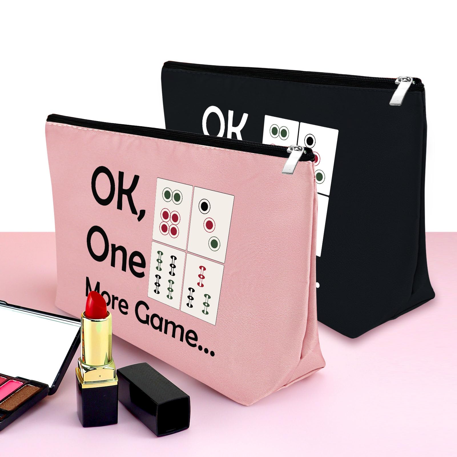Foto 3 | Set De 2 Bolsas De Maquillaje Mxrymvu Mahjong Lover Para Mujer - Venta Internacional.