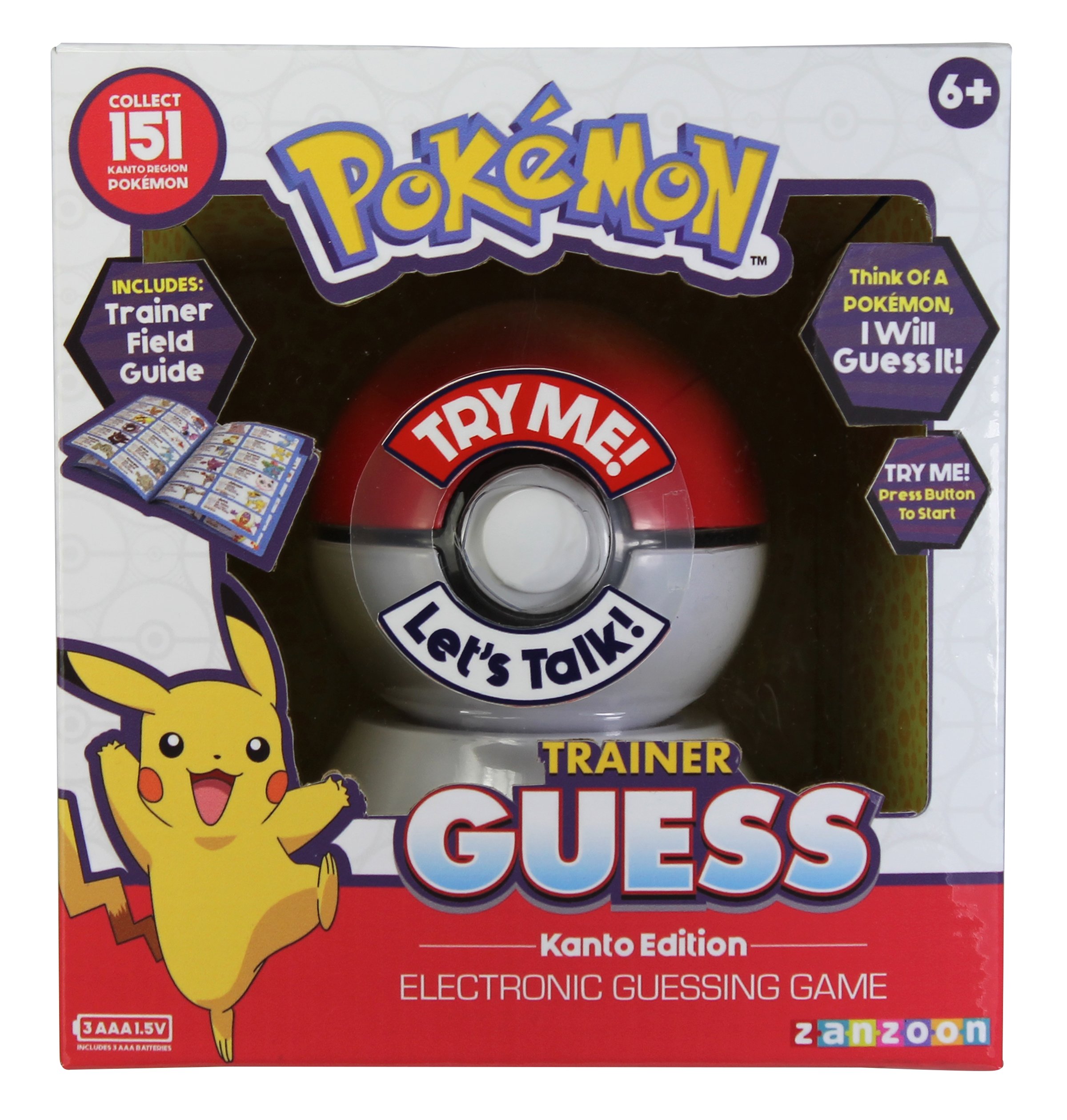 Foto 4 pulgar | Juego Electrónico Basic Fun Pokemon Trainer Guess Kanto Edition - Venta Internacional.