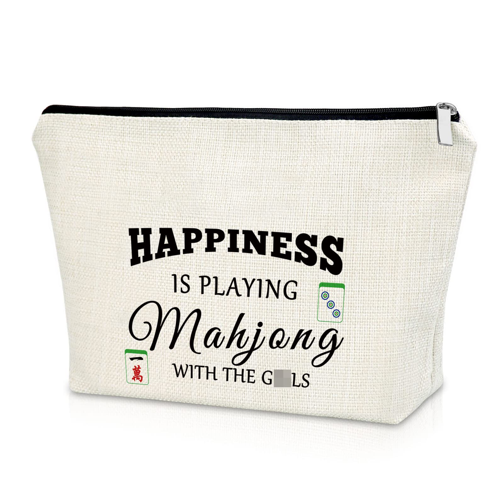 Bolsa De Cosméticos Sazuwu Mahjong, Bolsa De Maquillaje De Regalo Para Amantes Del Mahjong - Venta Internacional.