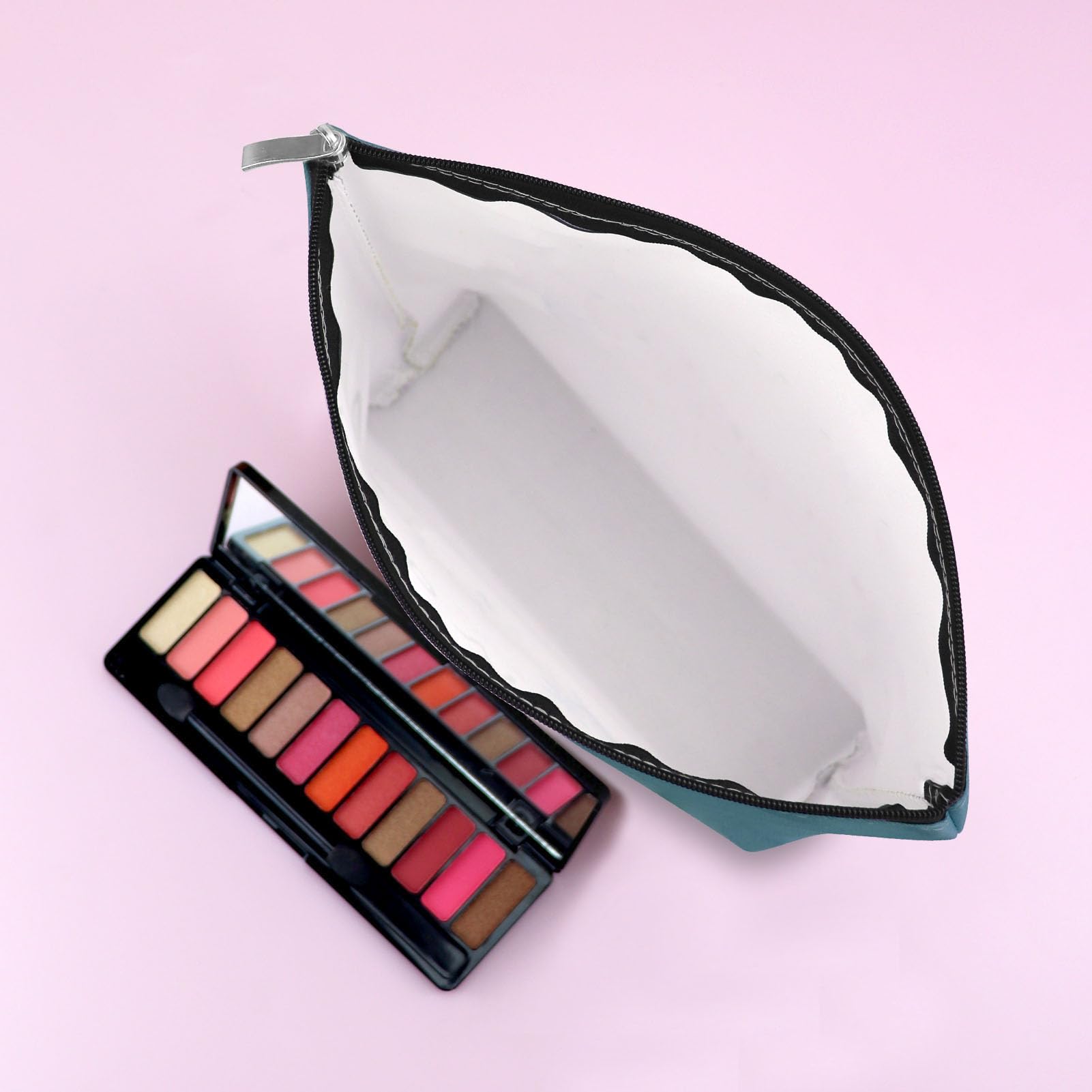 Foto 5 | Bolsa De Maquillaje Mxrymvu Mahjong Lover Regalo Para Mujer (azul, Beige) - Venta Internacional.