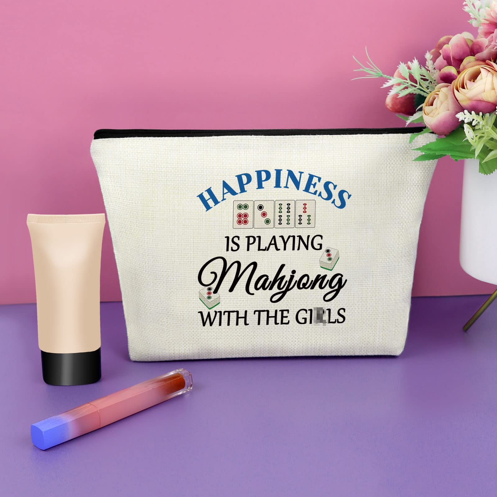 Foto 5 pulgar | Bolsa De Cosméticos Sazuwu Mahjong, Bolsa De Maquillaje De Regalo Para Mujer - Venta Internacional.