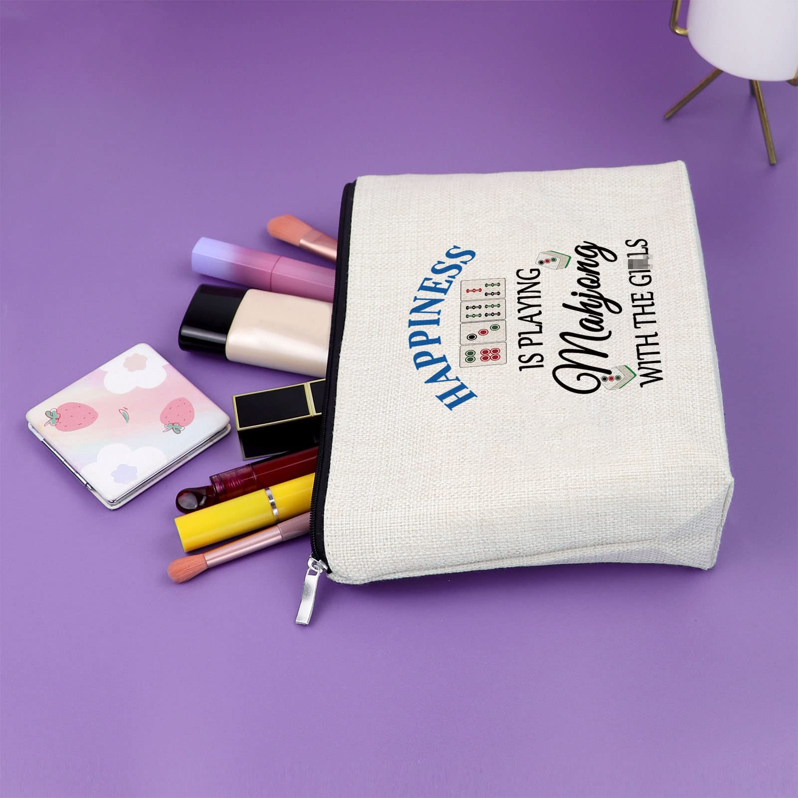Foto 6 pulgar | Bolsa De Cosméticos Sazuwu Mahjong, Bolsa De Maquillaje De Regalo Para Mujer - Venta Internacional.
