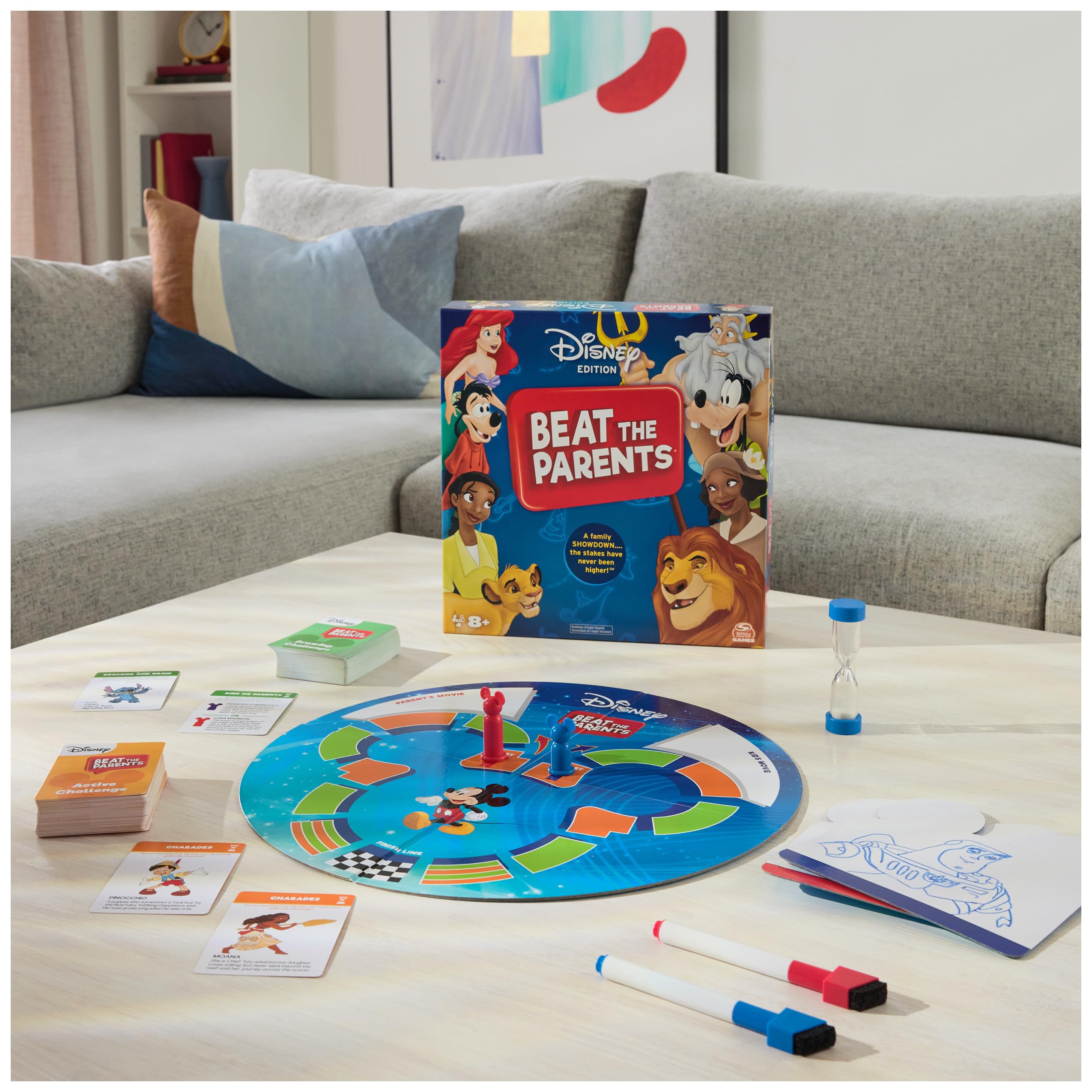 Foto 7 pulgar | Juego De Mesa Spin Master Beat The Parents Disney Edition - Venta Internacional.