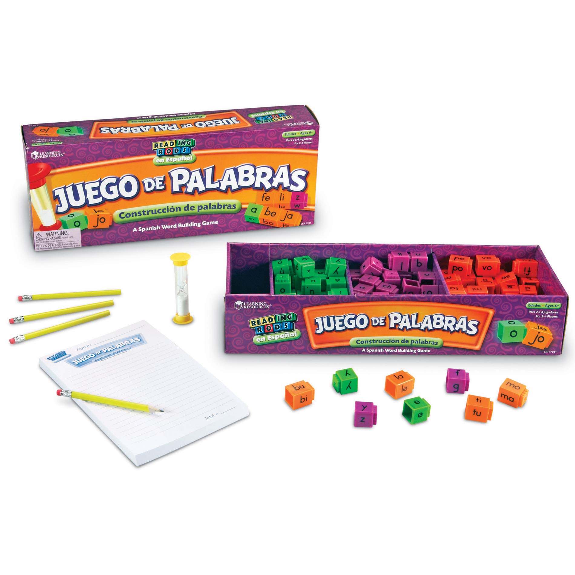 Foto 2 pulgar | Recursos De Aprendizaje De Juegos De Palabras Barras De Lectura En Español Para Más De 6 Años - Venta Internacional.