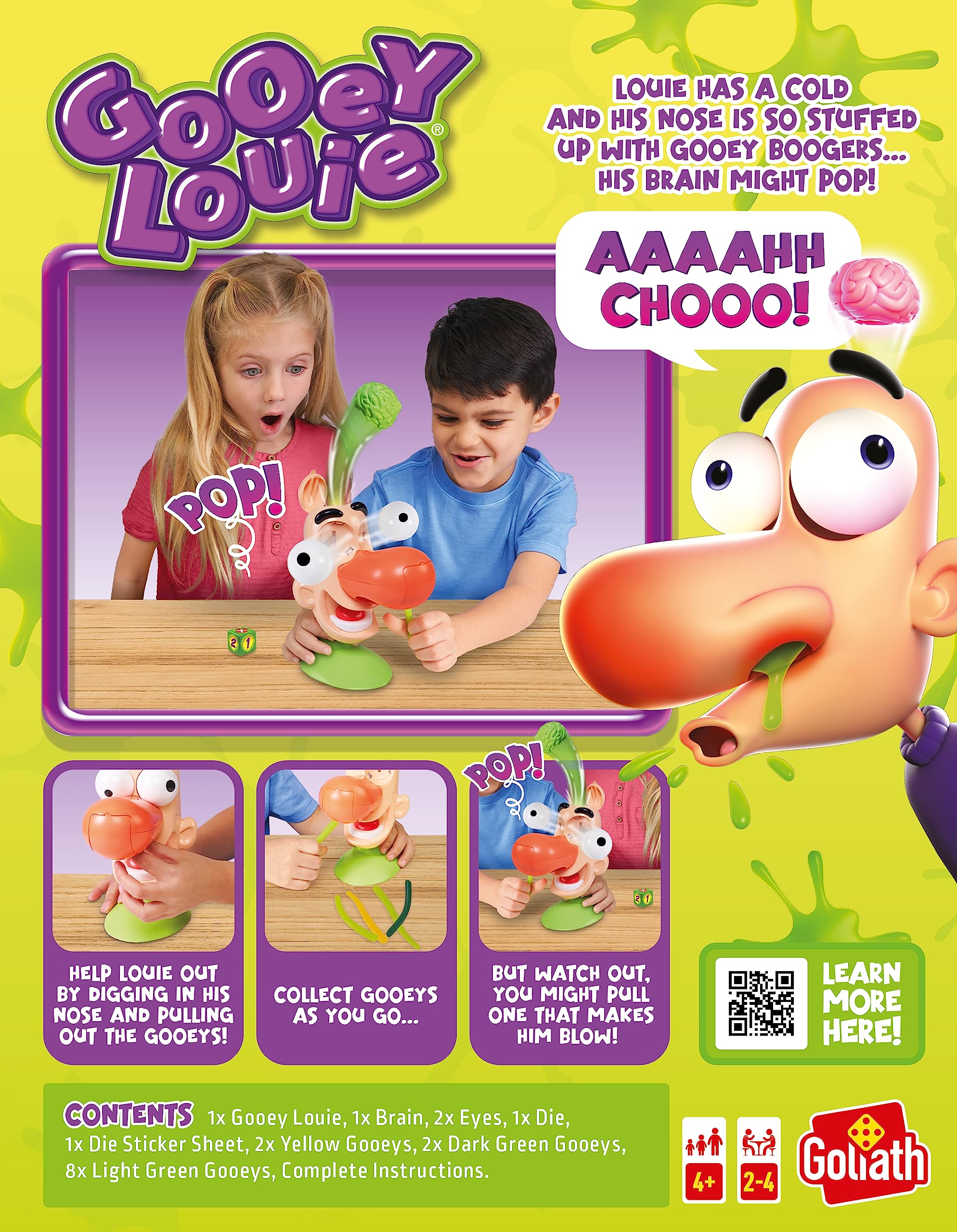 Foto 7 pulgar | Juego Goliath Gooey Louie Saca Gooey De La Nariz De Louie - Venta Internacional.