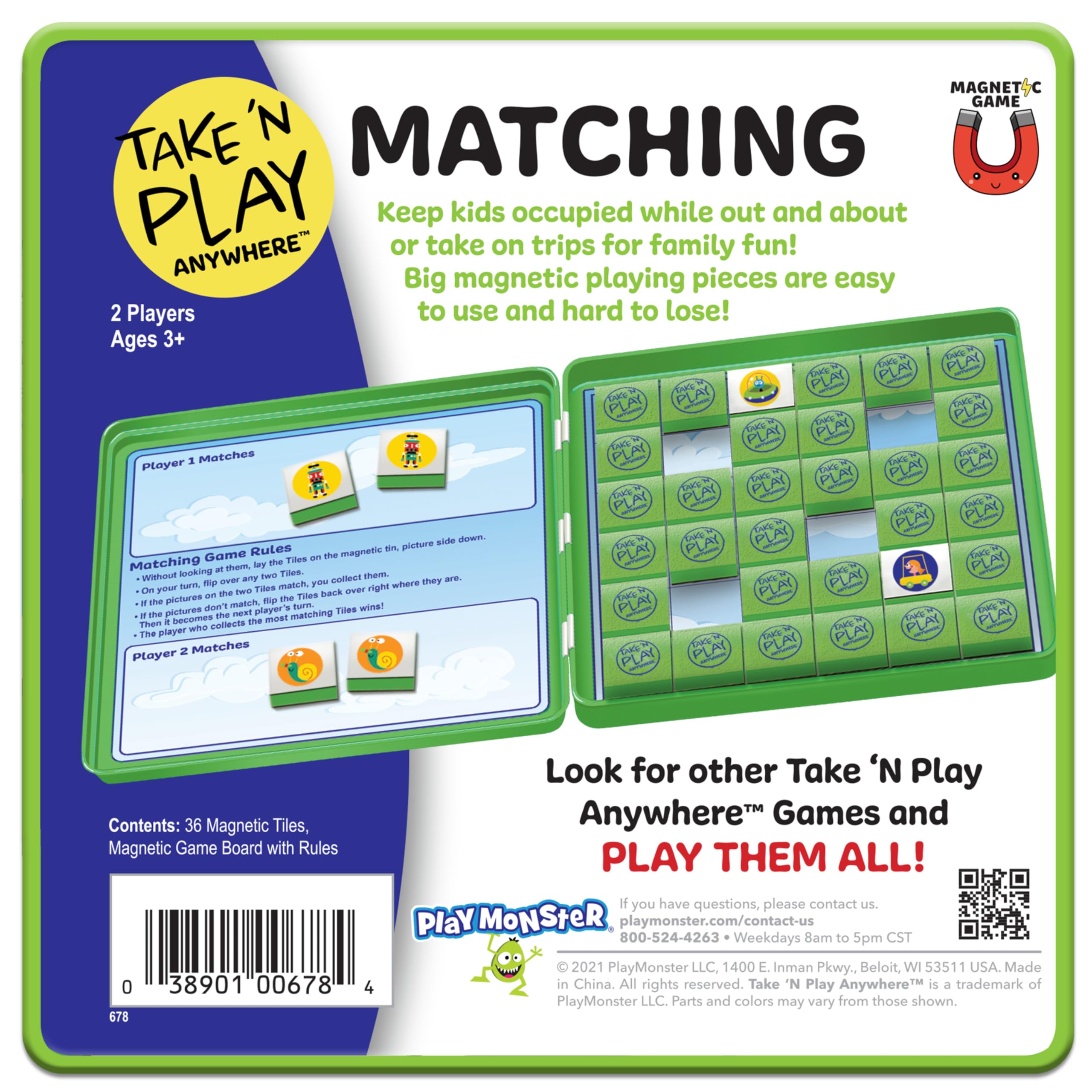 Foto 5 pulgar | Juego A Juego Playmonster Take N Play Travel Durante Más De 3 Años - Venta Internacional.