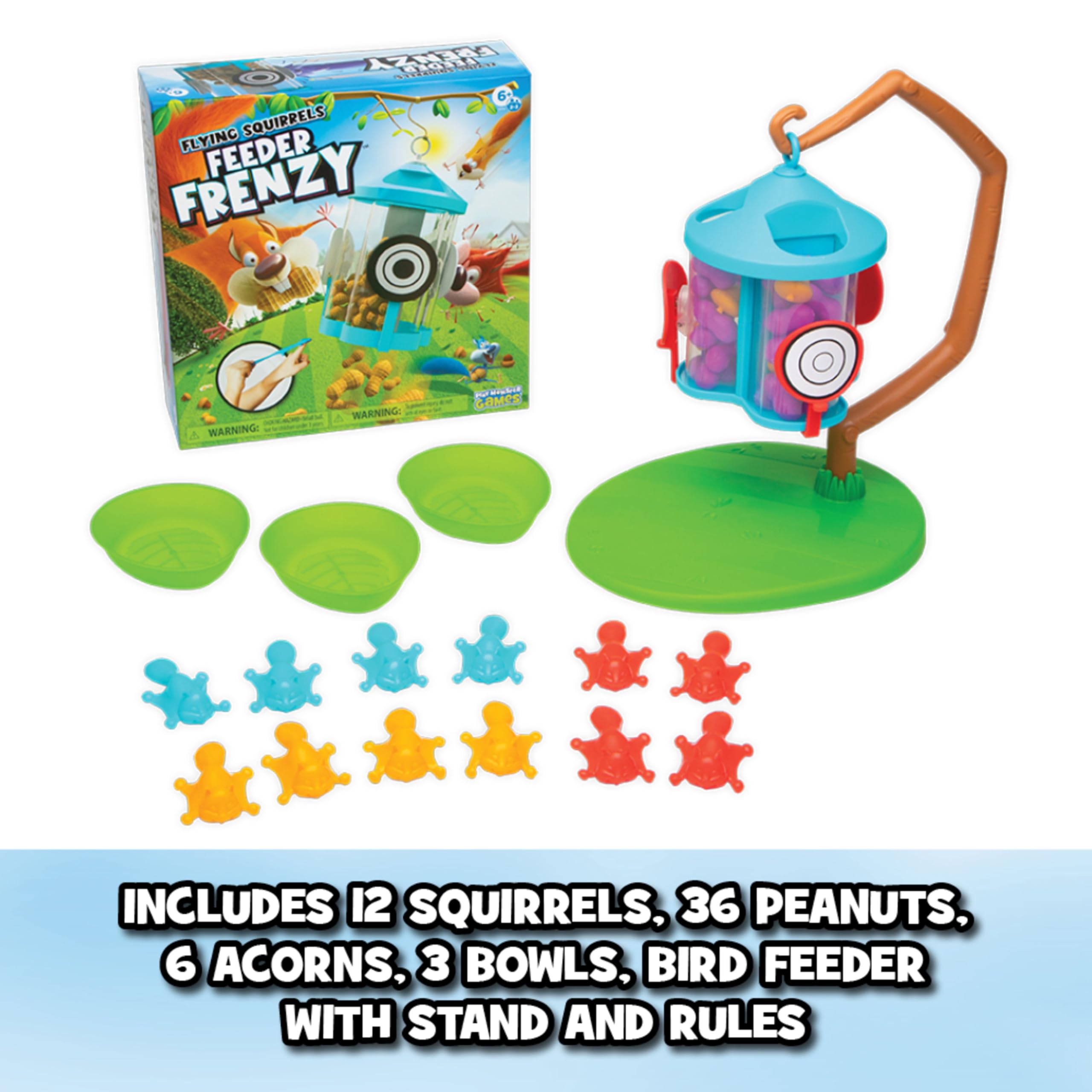 Foto 3 pulgar | Juego De Mesa Playmonster Flying Squirrels Feeder Frenzy 6+ - Venta Internacional.