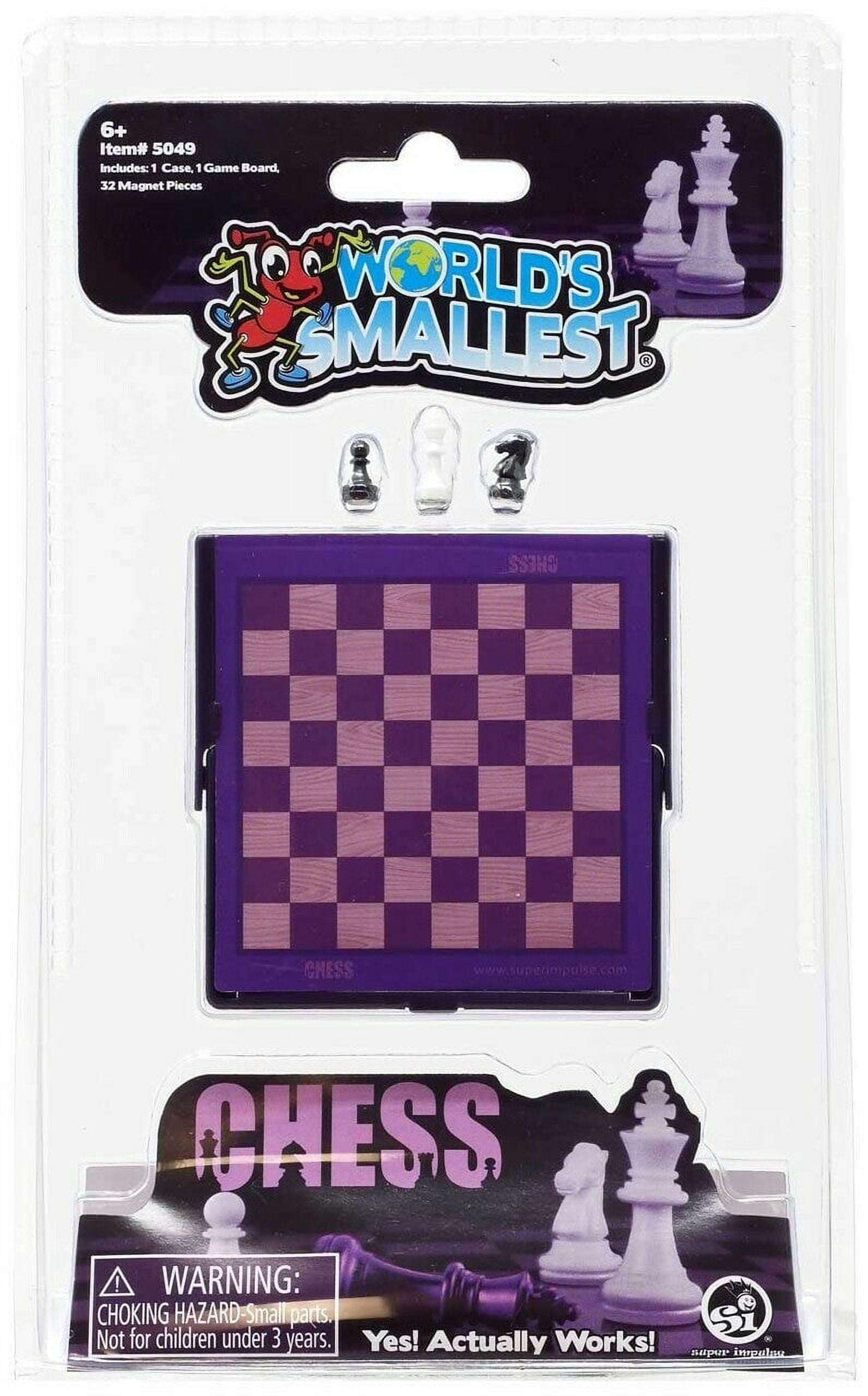 Foto 2 pulgar | Juego De Ajedrez Más Pequeño Del Mundo Para 2 Jugadores Con Funda Magnética - Venta Internacional.
