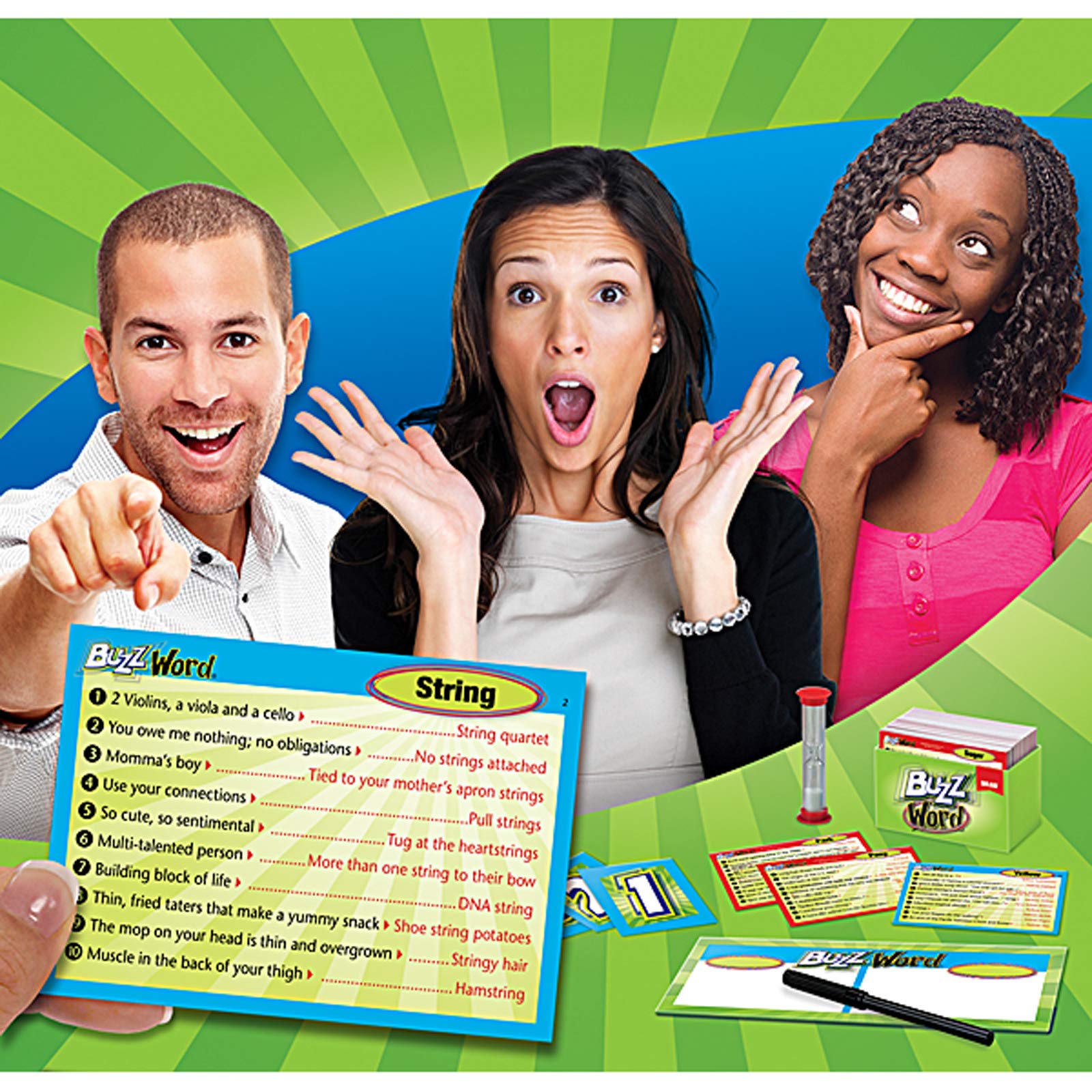 Foto 5 pulgar | Juego Buzzword Playmonster Con 380 Juegos De Pistas Para Más De 4 Jugadores - Venta Internacional.