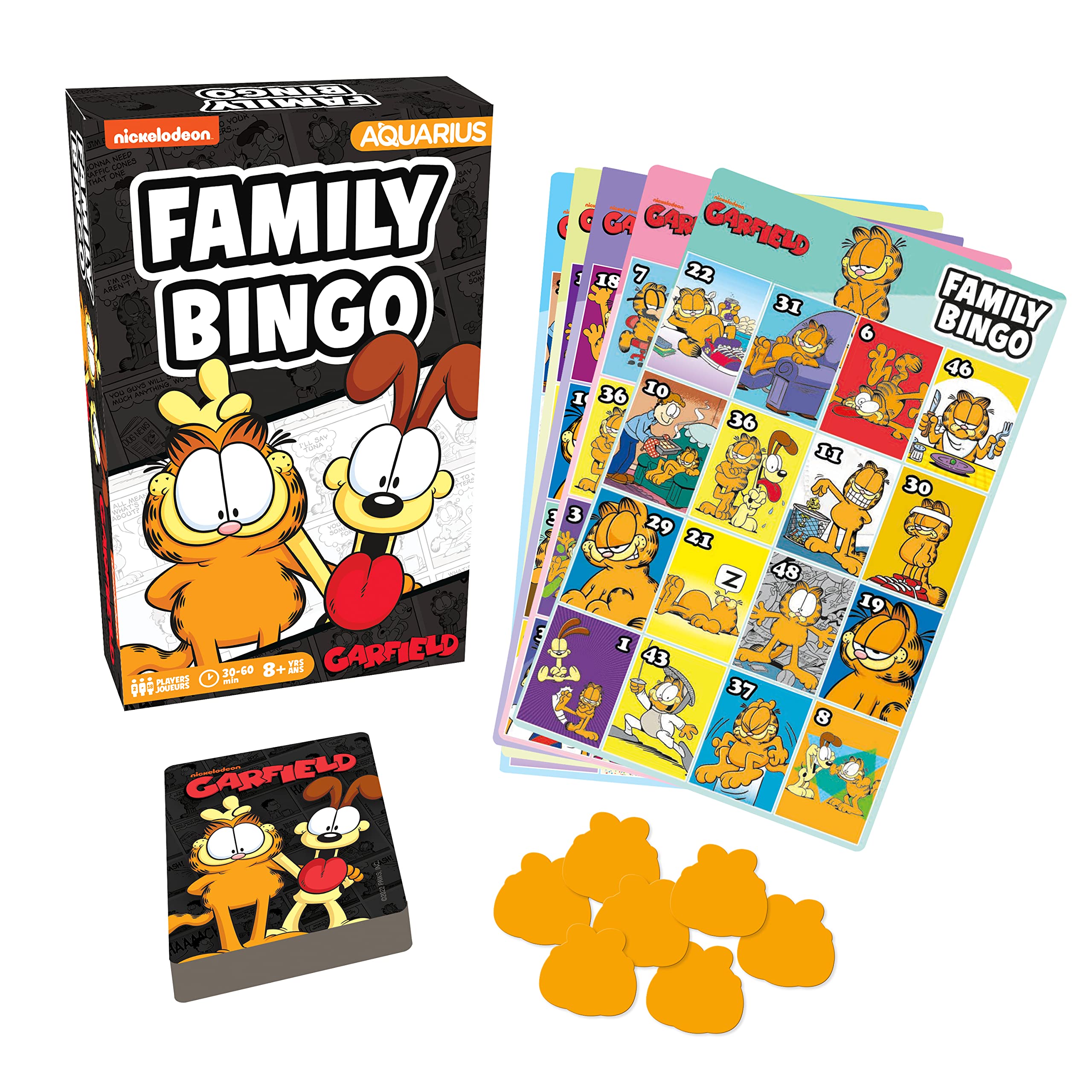 Foto 2 pulgar | Juego De Bingo Aquarius Garfield Family Con 18 Tarjetas De Bingo De 2 A 18 - Venta Internacional.