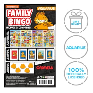 Foto 7 | Juego De Bingo Aquarius Garfield Family Con 18 Tarjetas De Bingo De 2 A 18 - Venta Internacional.
