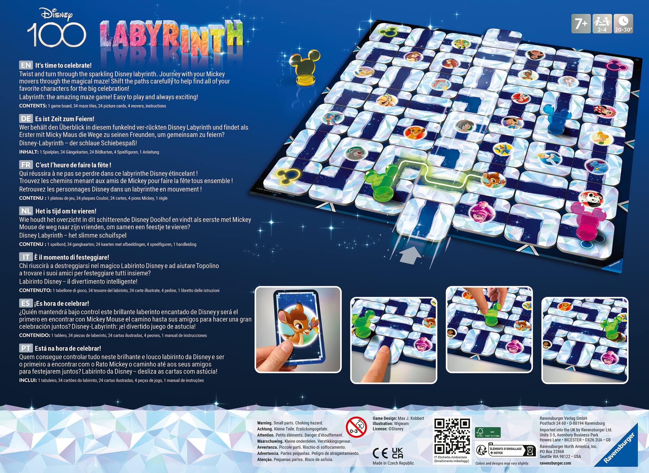 Foto 8 pulgar | Juego De Mesa Ravensburger Disney Labyrinth Centenary Edition - Venta Internacional.