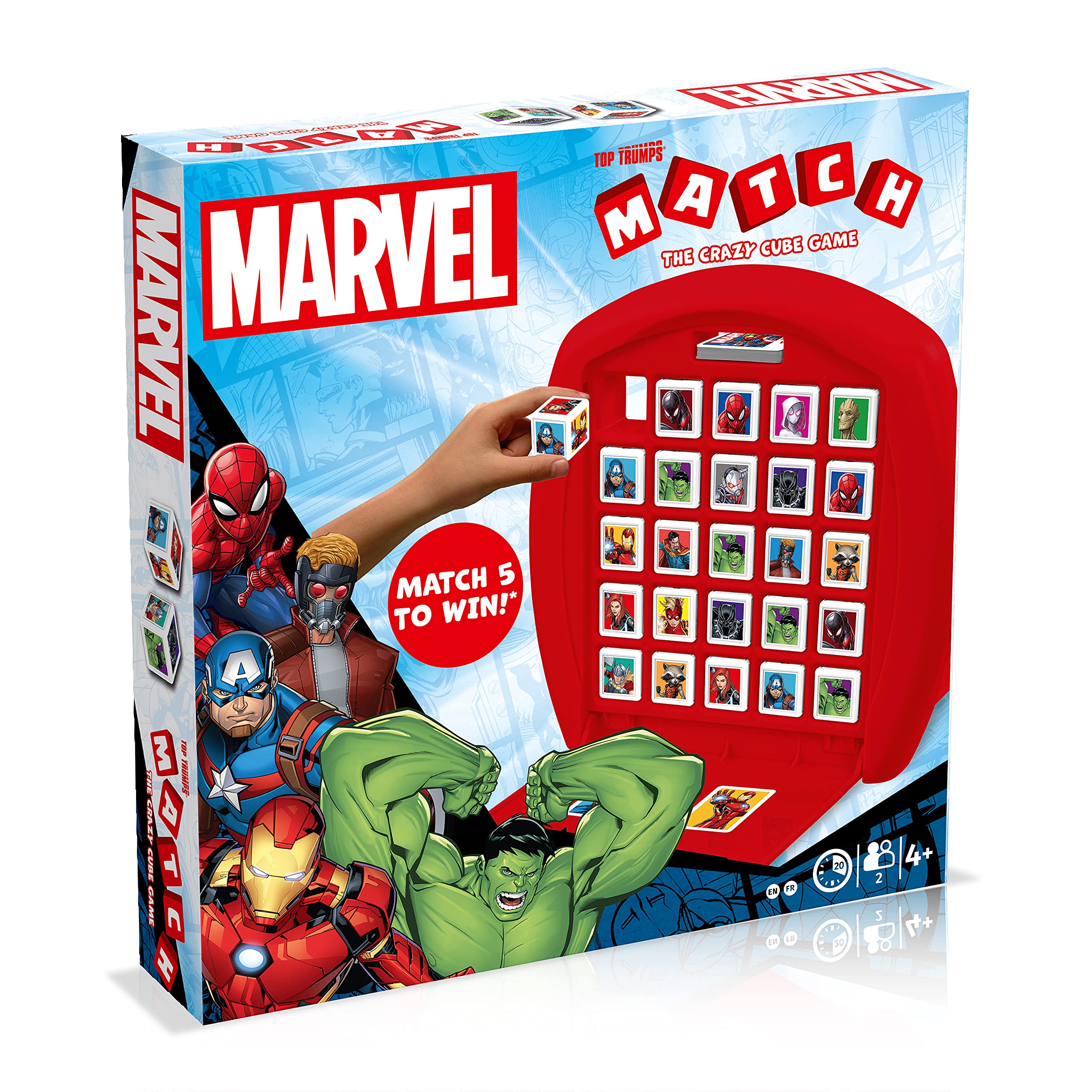 Foto 2 pulgar | Juego De Mesa Top Trumps Match Marvel Heroes Kids 4+ Years - Venta Internacional.