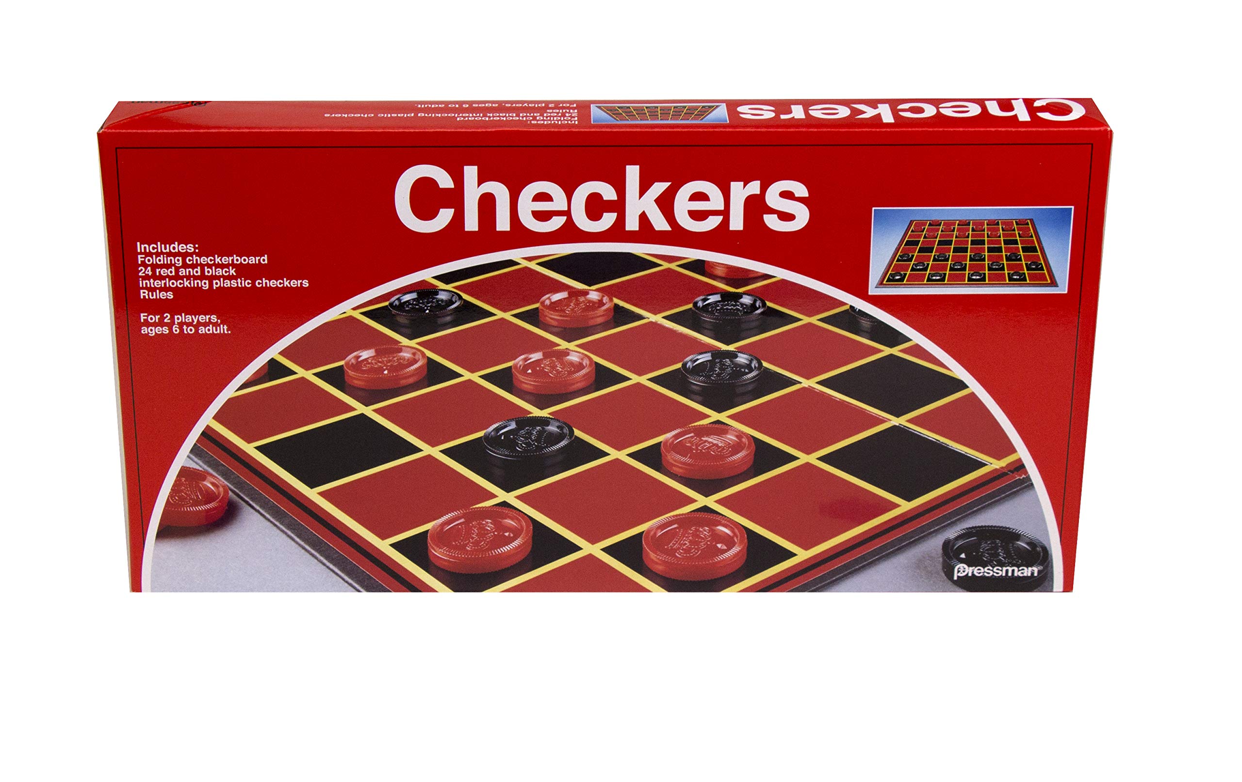 Foto 2 pulgar | Juego De Damas Pressman Classic Con Tablero Plegable Para 2 Jugadores - Venta Internacional.