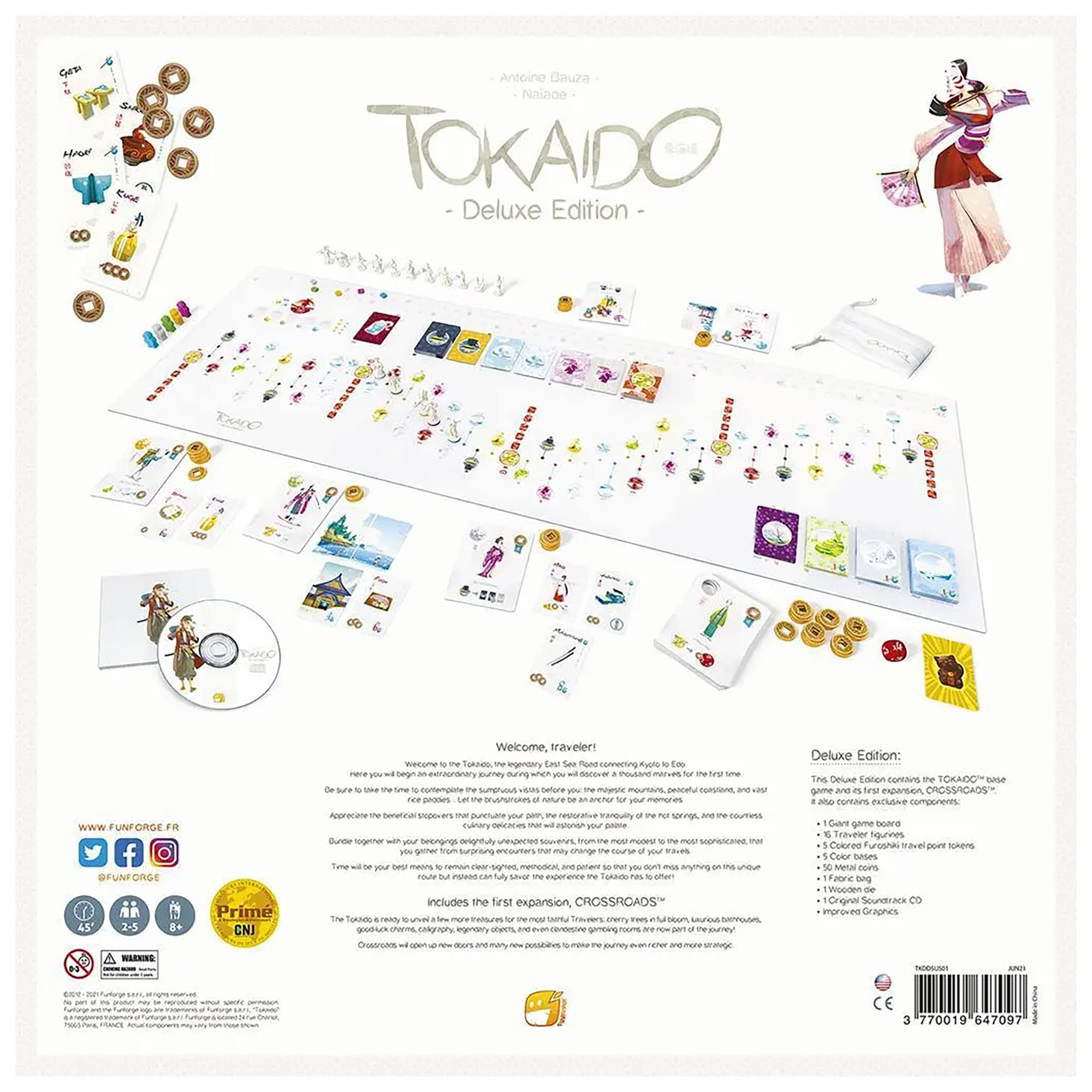 Foto 3 pulgar | Juego De Mesa Tokaido Deluxe Travel Adventure Strategy Para Mayores De 8 Años - Venta Internacional.