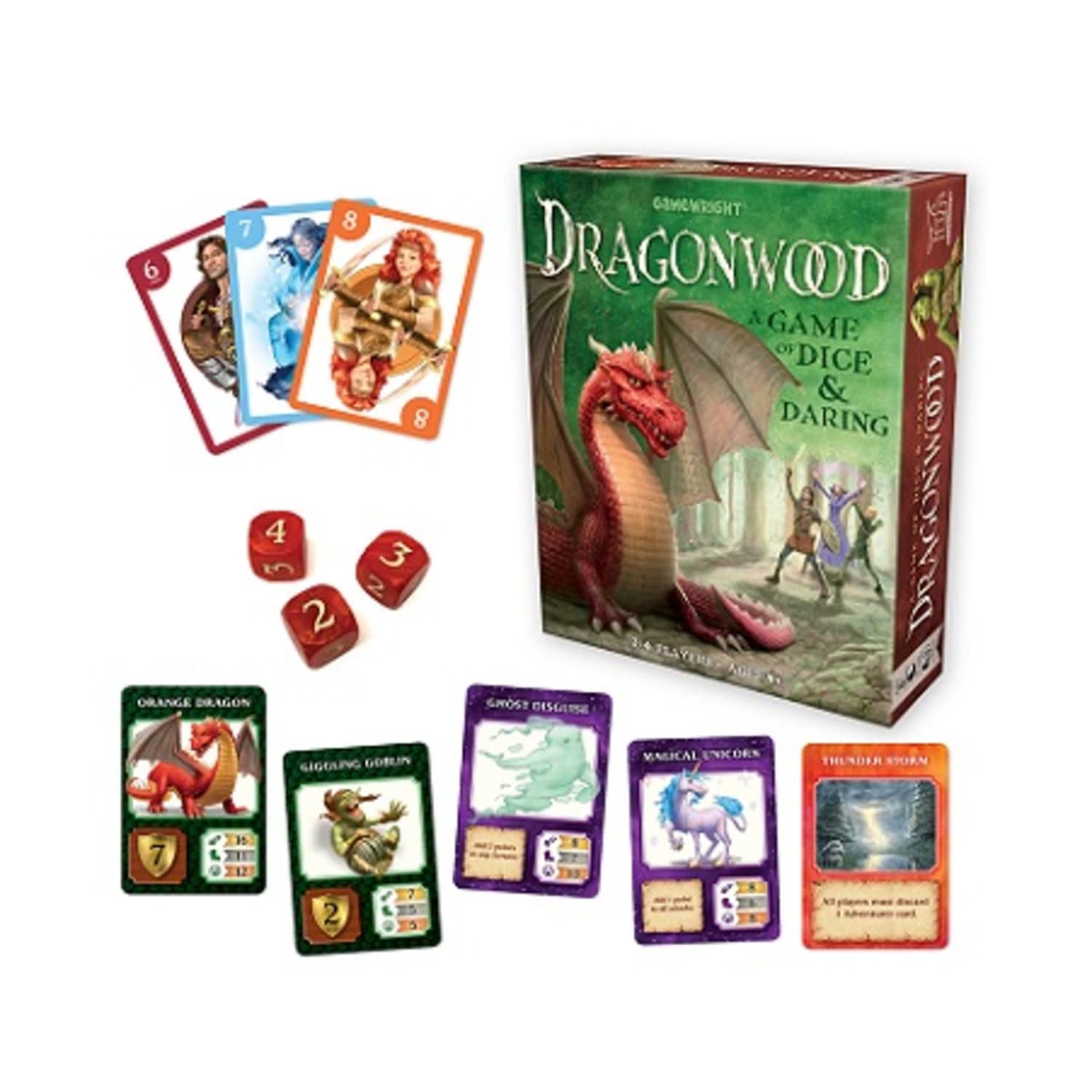 Foto 3 pulgar | Juego De Mesa Gamewright Dragonwood A Game Of Dice & Daring - Venta Internacional.