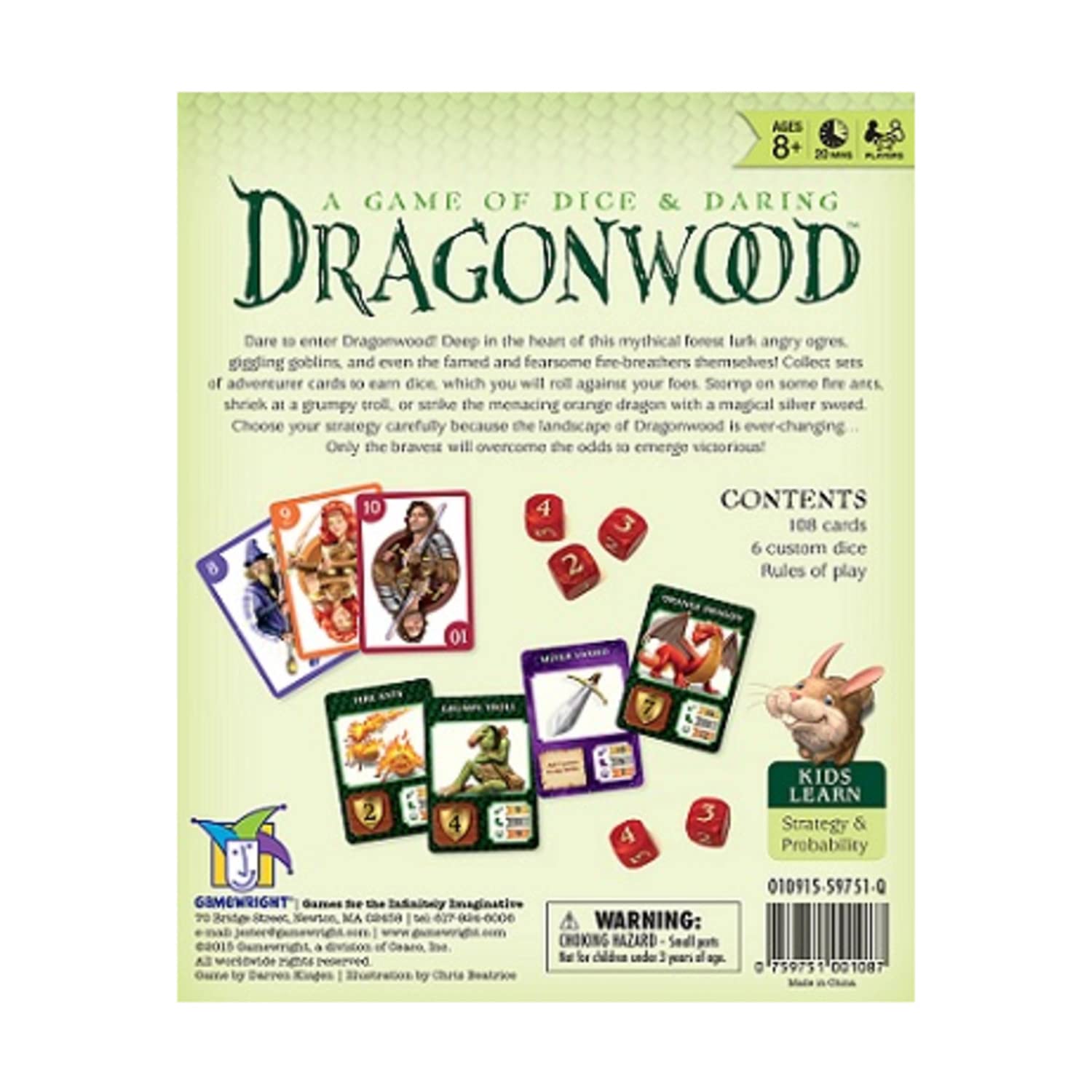Foto 4 | Juego De Mesa Gamewright Dragonwood A Game Of Dice & Daring - Venta Internacional.