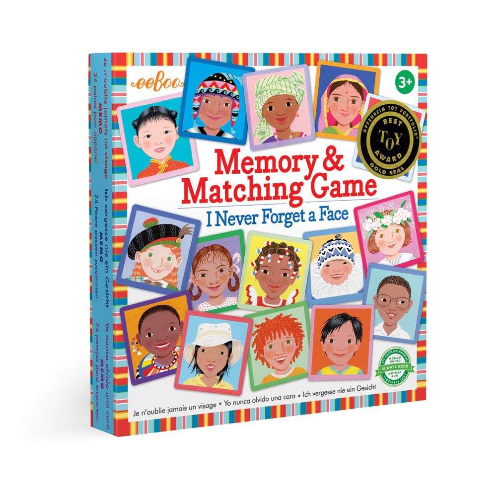 Juego De Memoria Y Combinación Eeboo I Never Forget A Face 3+ - Venta Internacional.