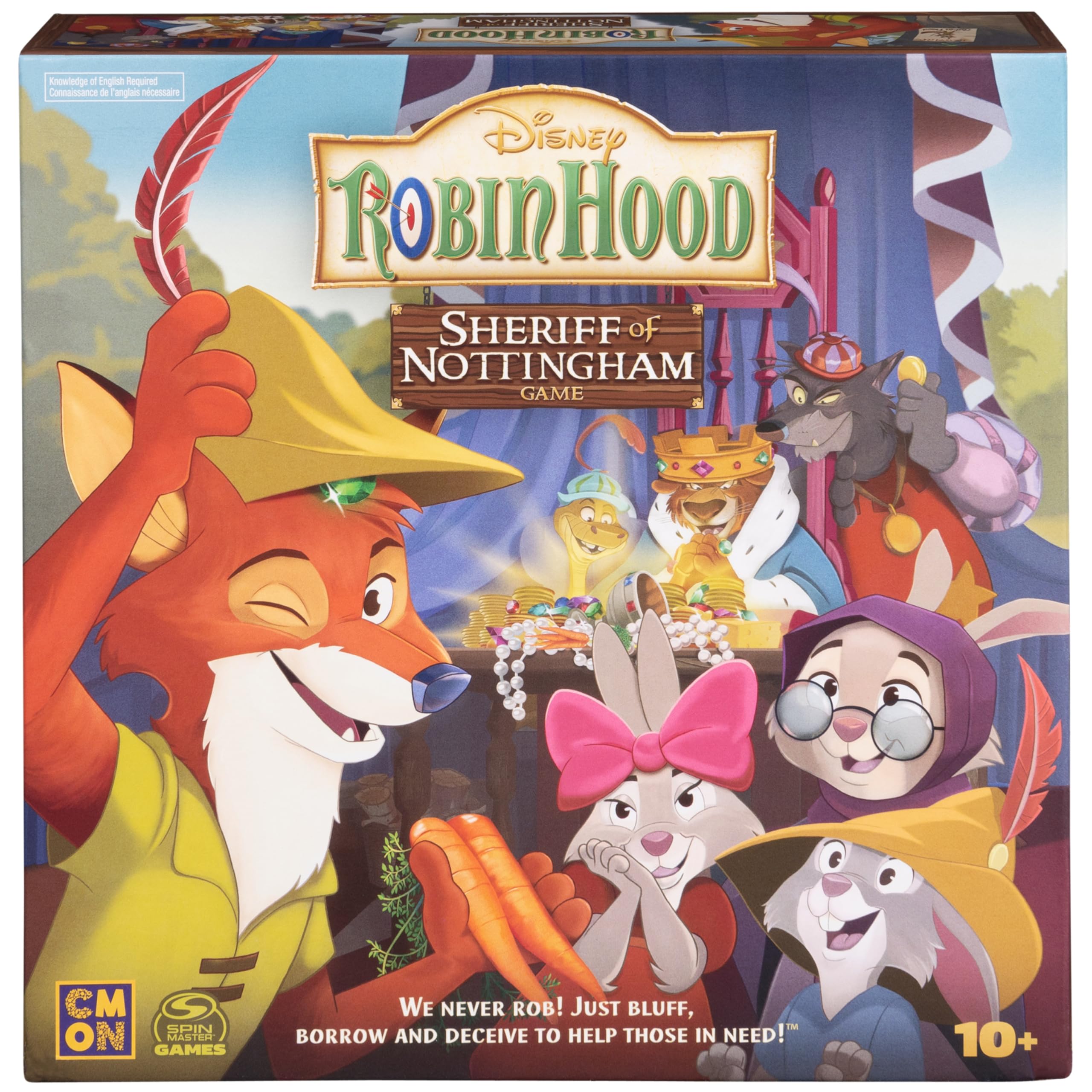 Foto 2 pulgar | Juego De Mesa Spin Master Disney Robin Hood Sheriff Of Nottingham - Venta Internacional.