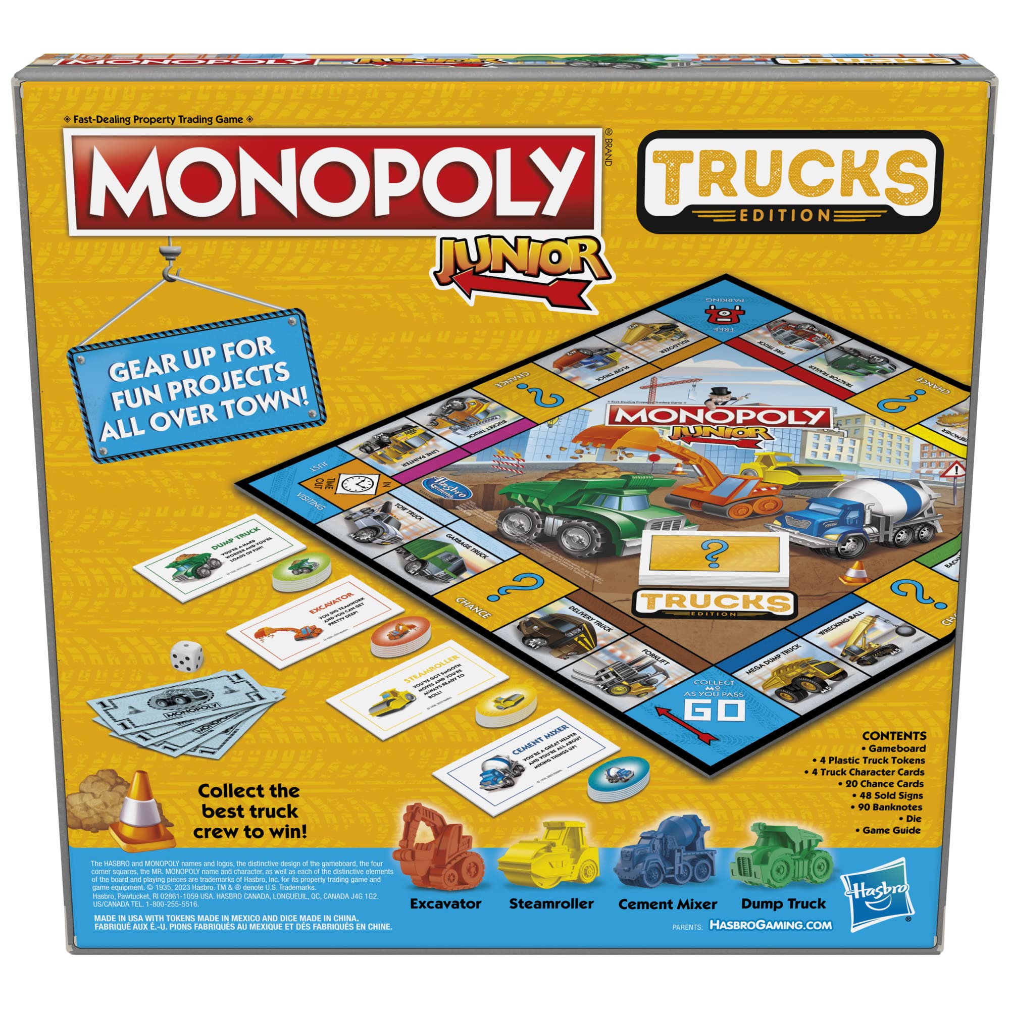 Foto 3 pulgar | Juego De Mesa Hasbro Gaming Monopoly Junior Trucks Kids 5+ Years - Venta Internacional.