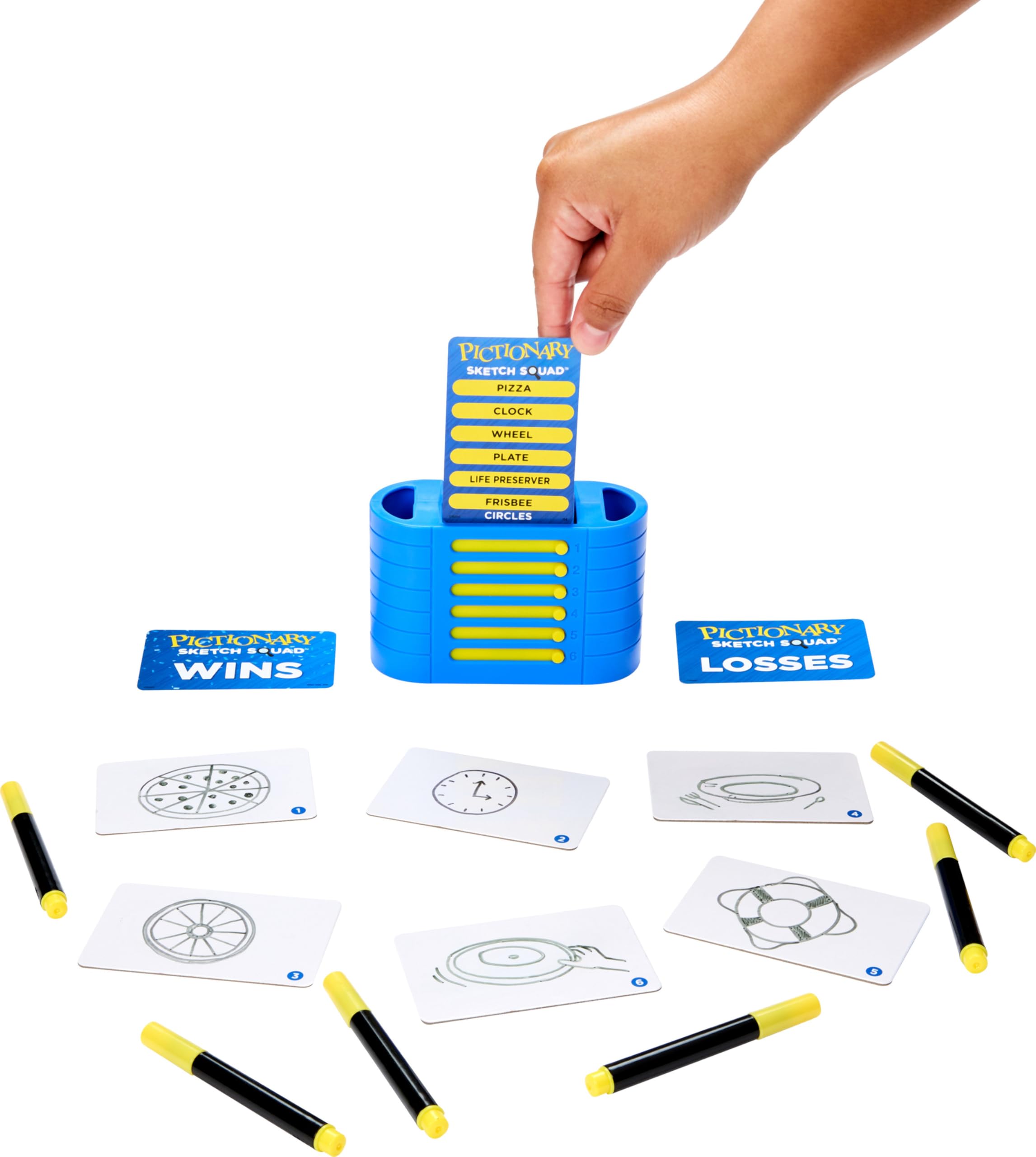 Foto 2 | Juego De Fiesta Mattel Games Pictionary Sketch Squad Para 2 A 6 Jugadores - Venta Internacional.