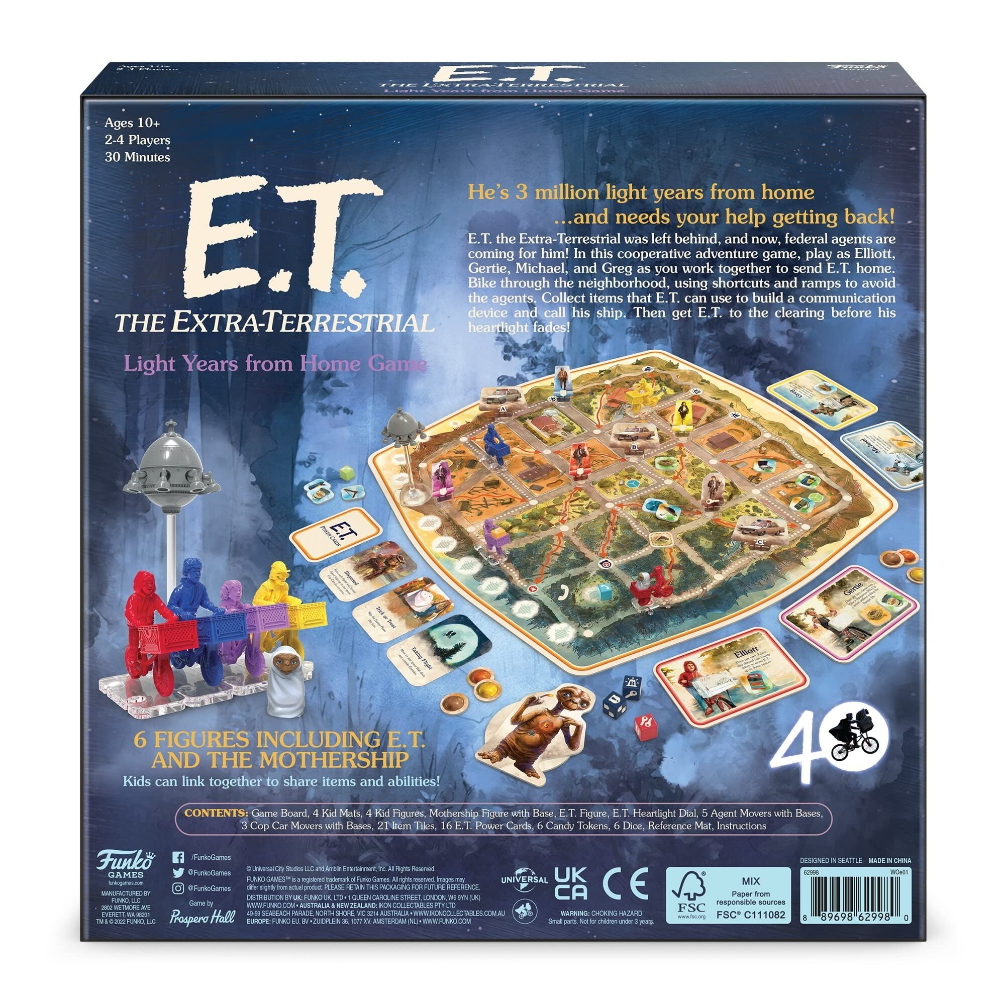 Foto 2 | Juego De Mesa Funko Et The Extra-terrestre Cooperative - Venta Internacional.