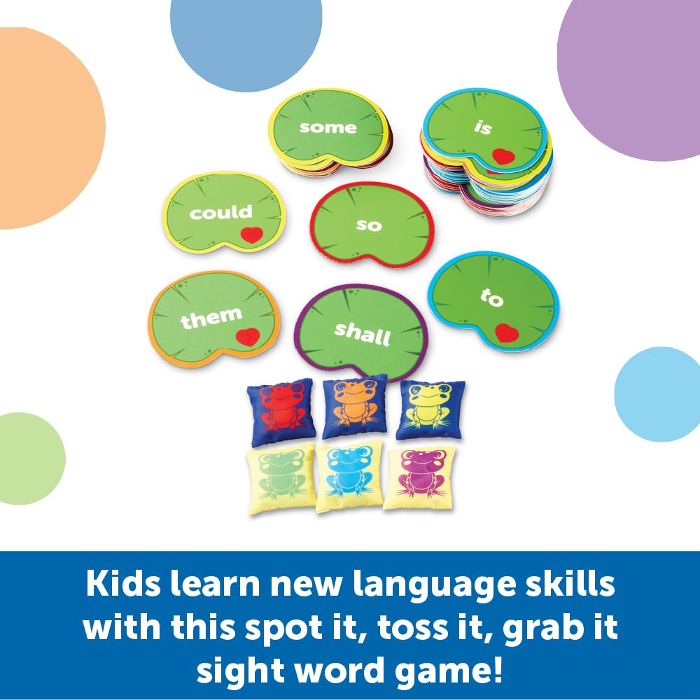 Foto 3 | Recursos De Aprendizaje De Juegos De Mesa Sight Word Games Toss 5 Años O Más - Venta Internacional.