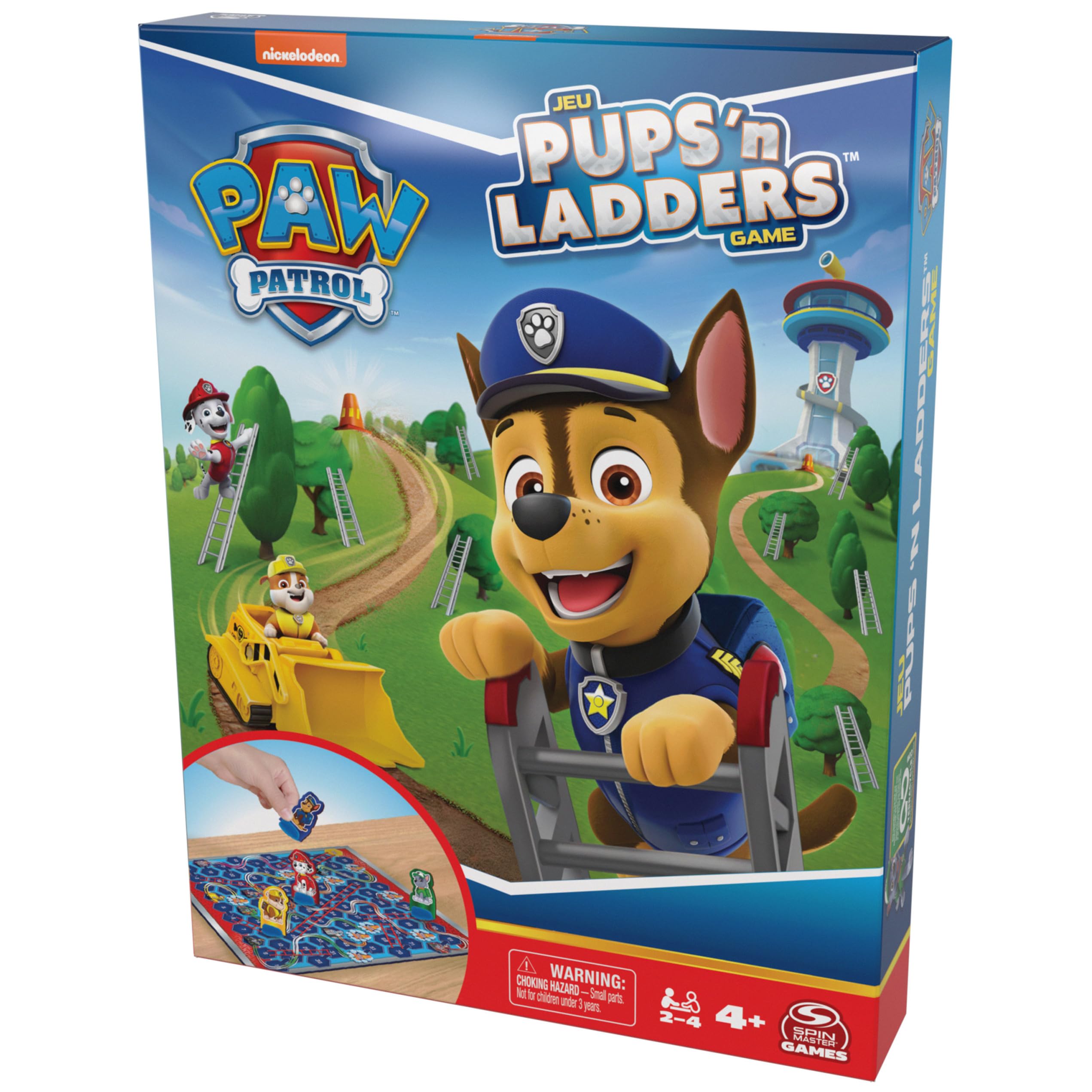 Foto 6 pulgar | Juego De Mesa Spin Master Games Paw Patrol Pups 'n Ladders - Venta Internacional.