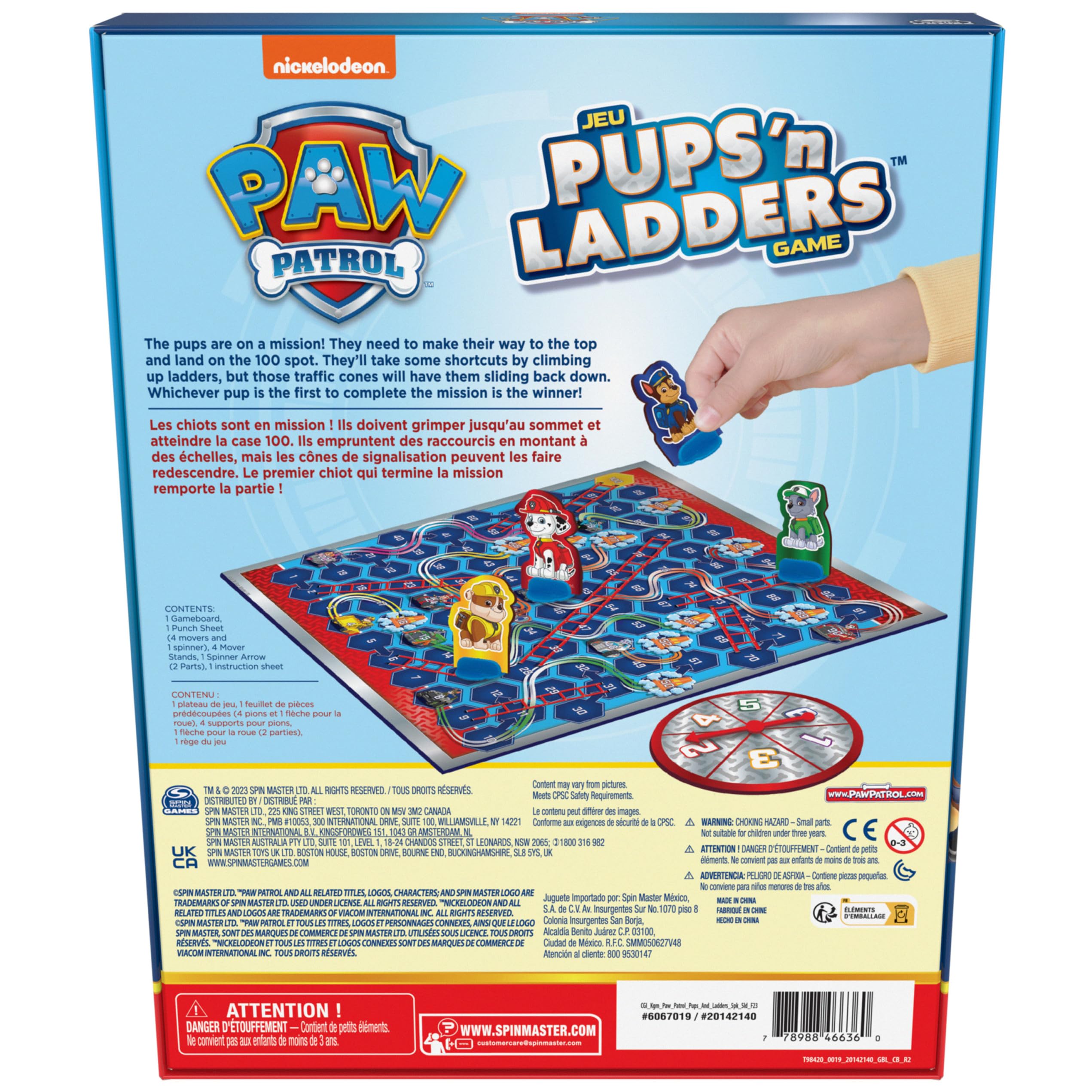 Foto 7 pulgar | Juego De Mesa Spin Master Games Paw Patrol Pups 'n Ladders - Venta Internacional.