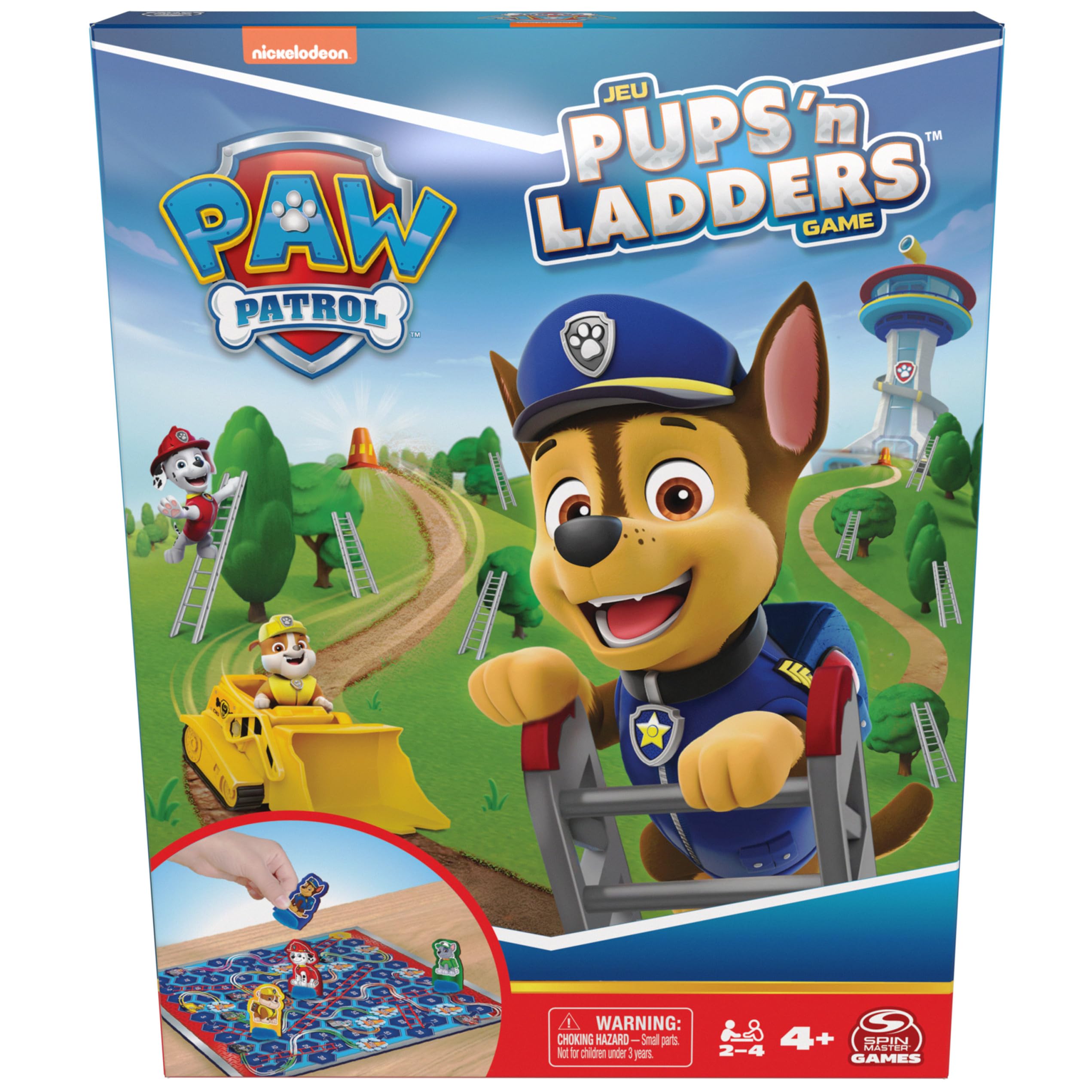Foto 7 | Juego De Mesa Spin Master Games Paw Patrol Pups 'n Ladders - Venta Internacional.