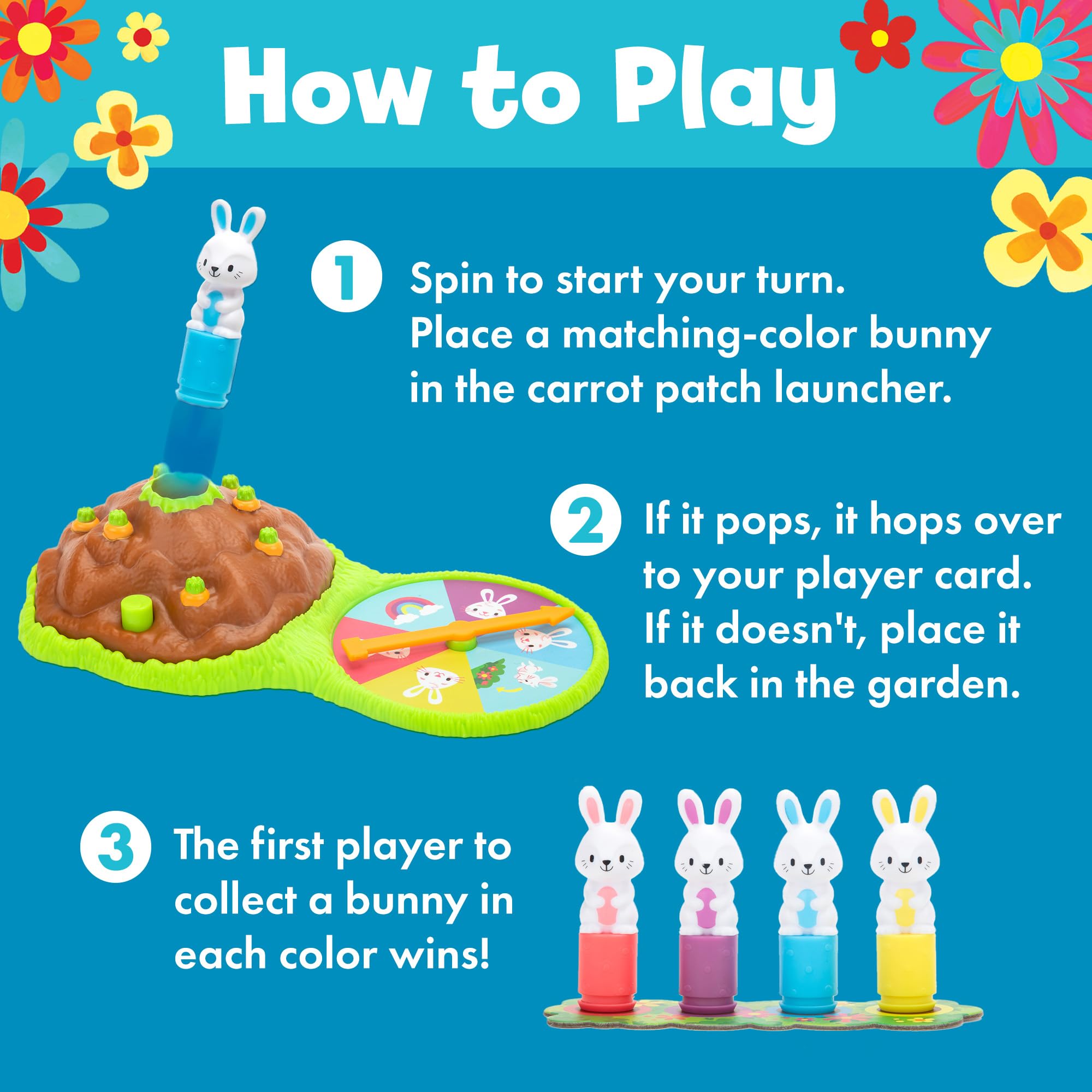 Foto 4 | Juego De Combinación De Colores Y Memoria Educational Insights Bunny Hop - Venta Internacional.