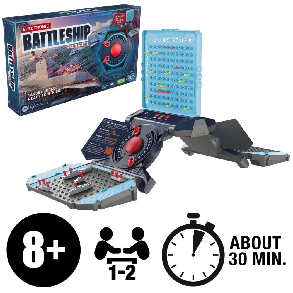 Foto 4 pulgar | Juego De Mesa Hasbro Gaming Electronic Battleship Reloaded - Venta Internacional.
