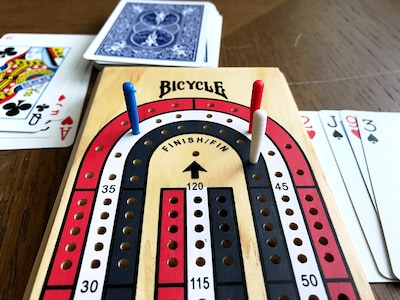 Foto 2 | Juego De Mesa Cribbage Para Bicicleta, 3 Pistas, De Madera Codificada Por Colores - Venta Internacional.