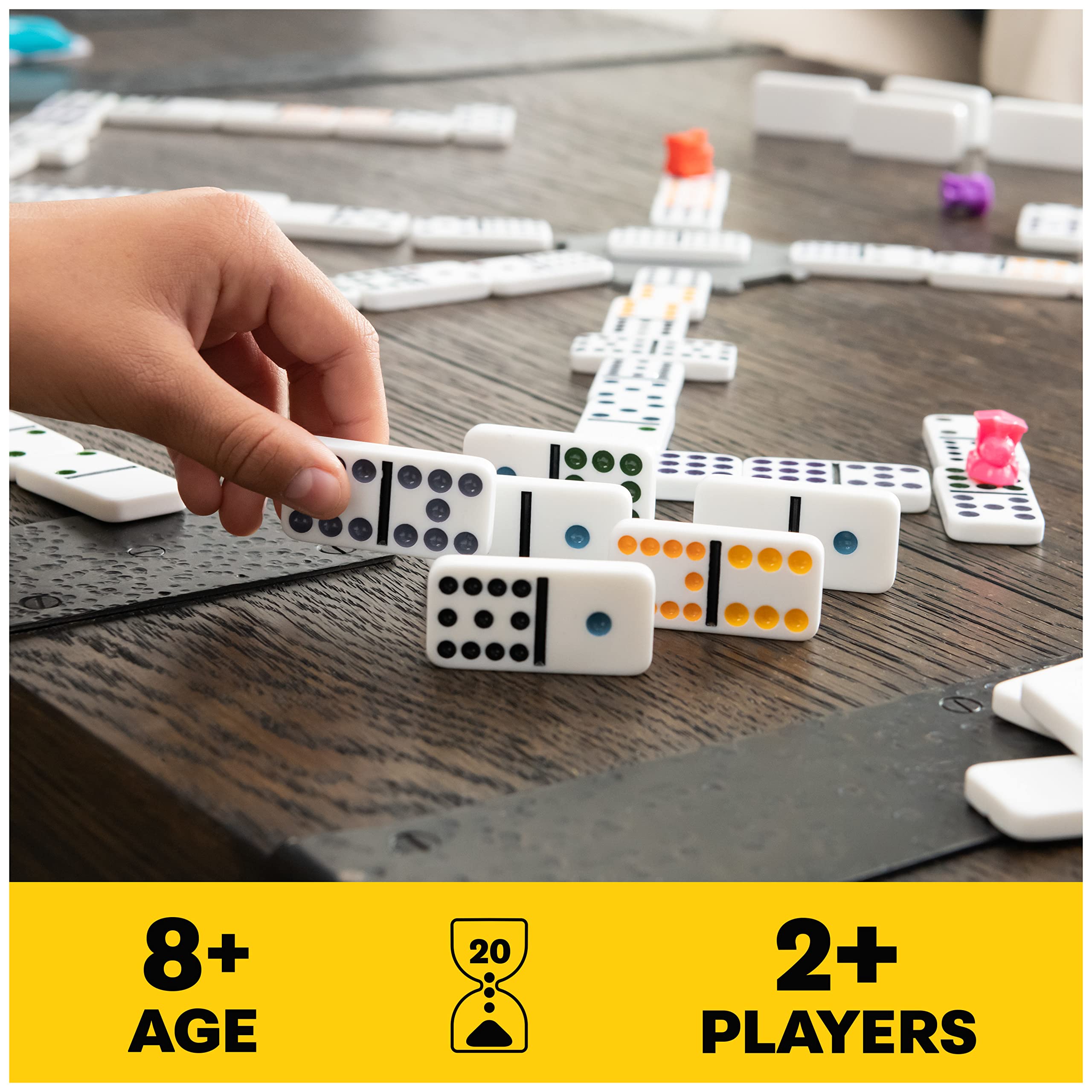 Foto 3 pulgar | Juego De Mesa Spin Master Games Legacy Deluxe Mexican Train Dominoes - Venta Internacional.