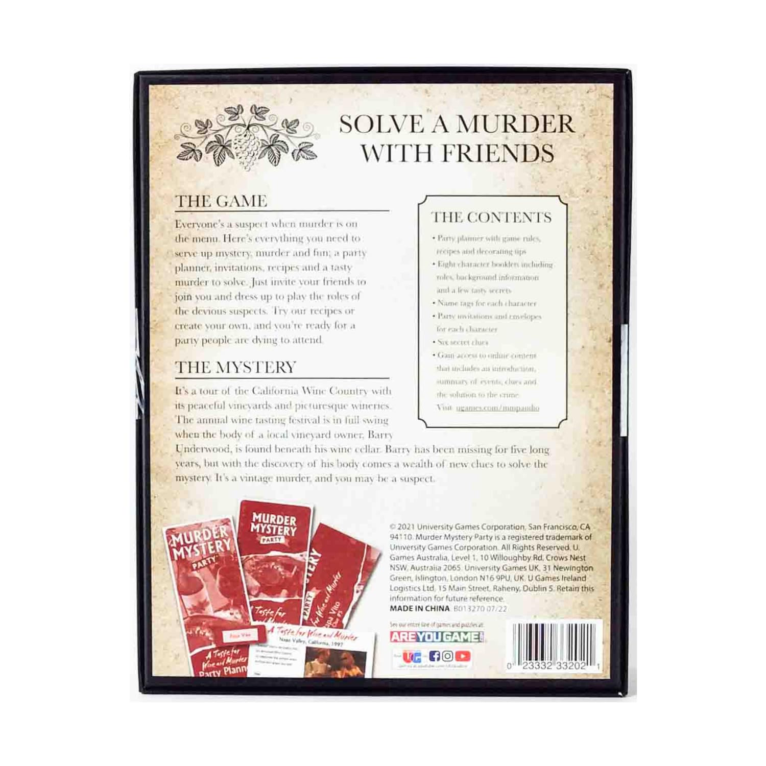 Foto 3 pulgar | Murder Mystery Party Game University Games - Venta Internacional.